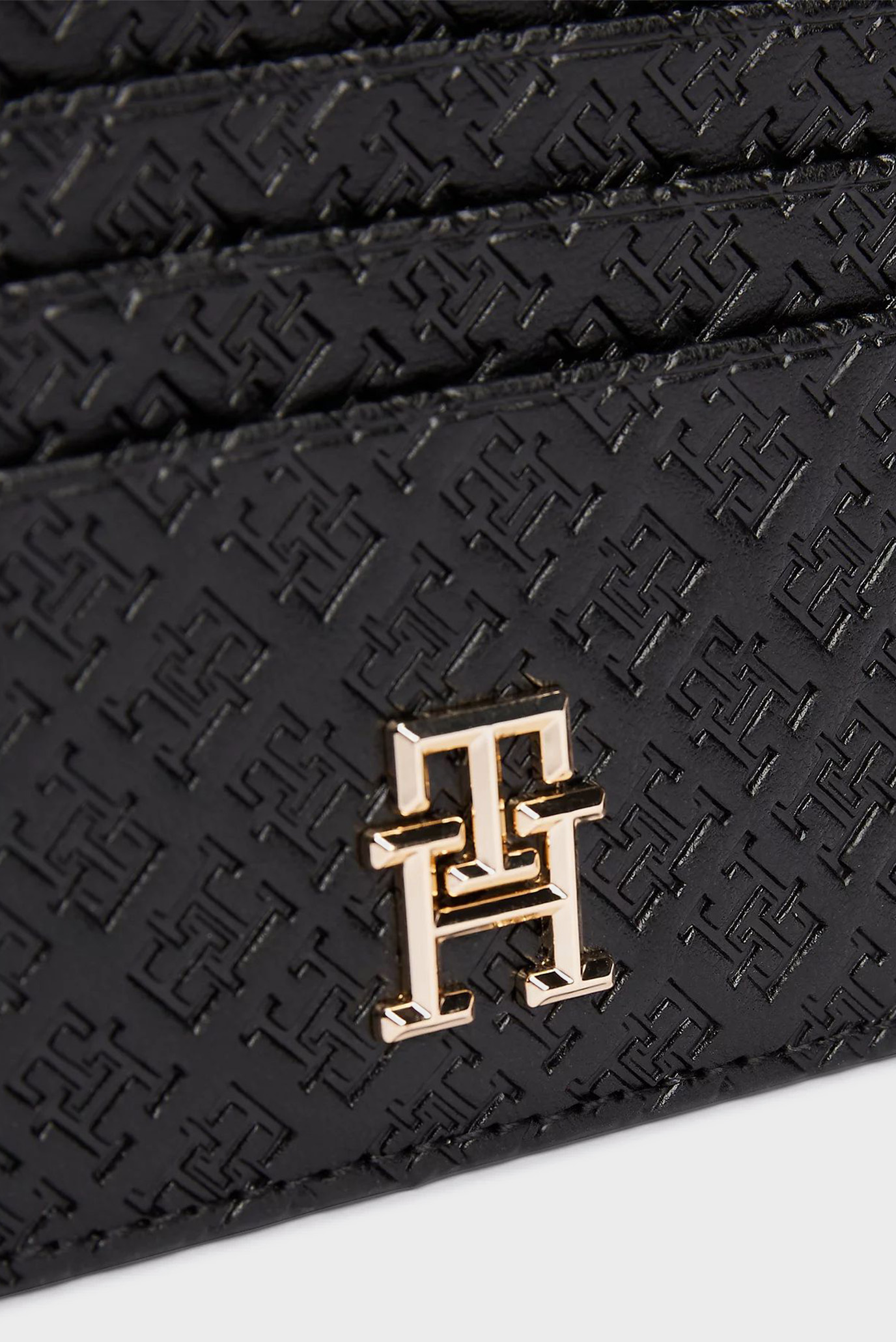 Женский черный кардхолдер с узором TH ETERNITY CC HOLDER MONO 3