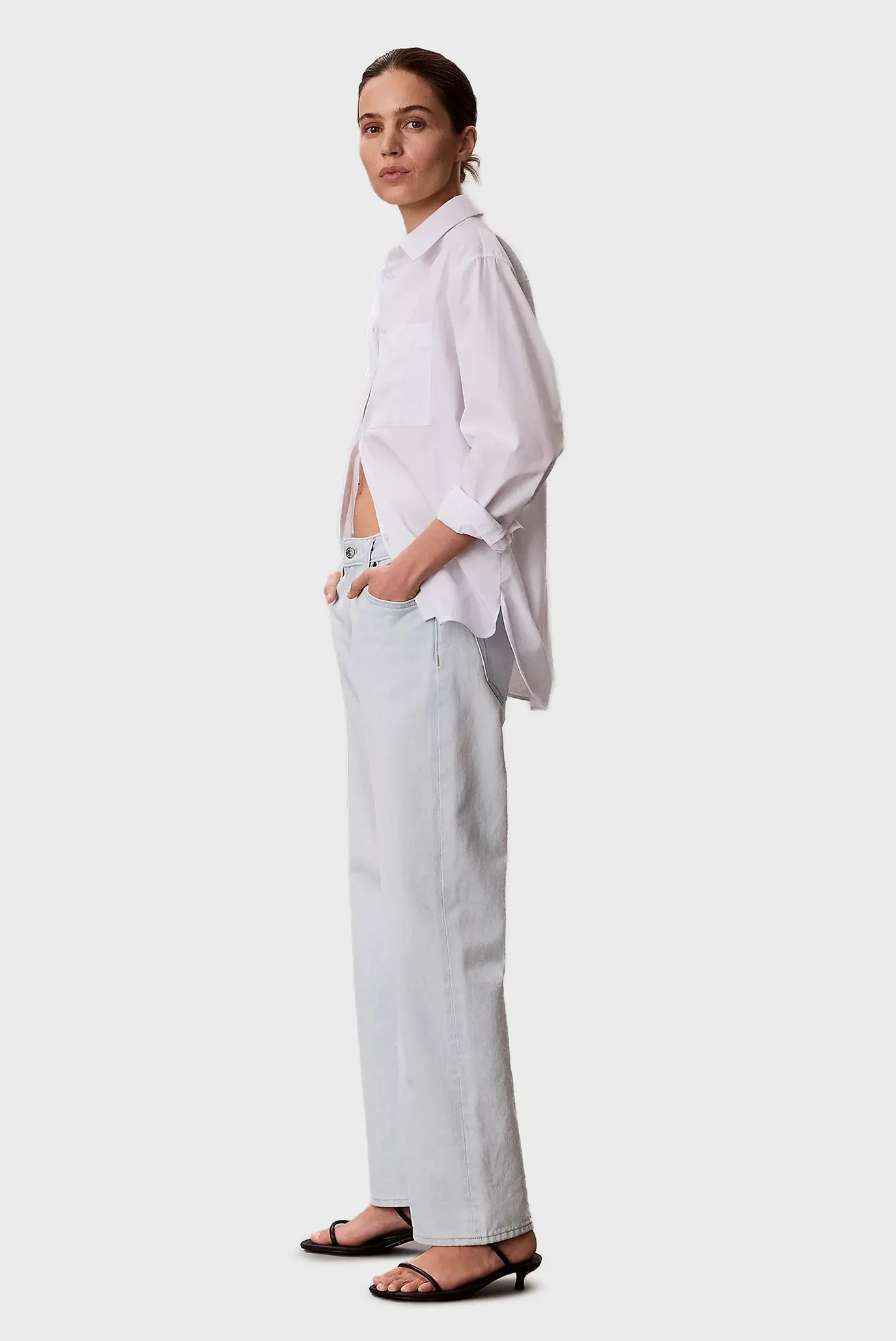 Джинсы 90s STRAIGHT BLEACHED LIGHT 3