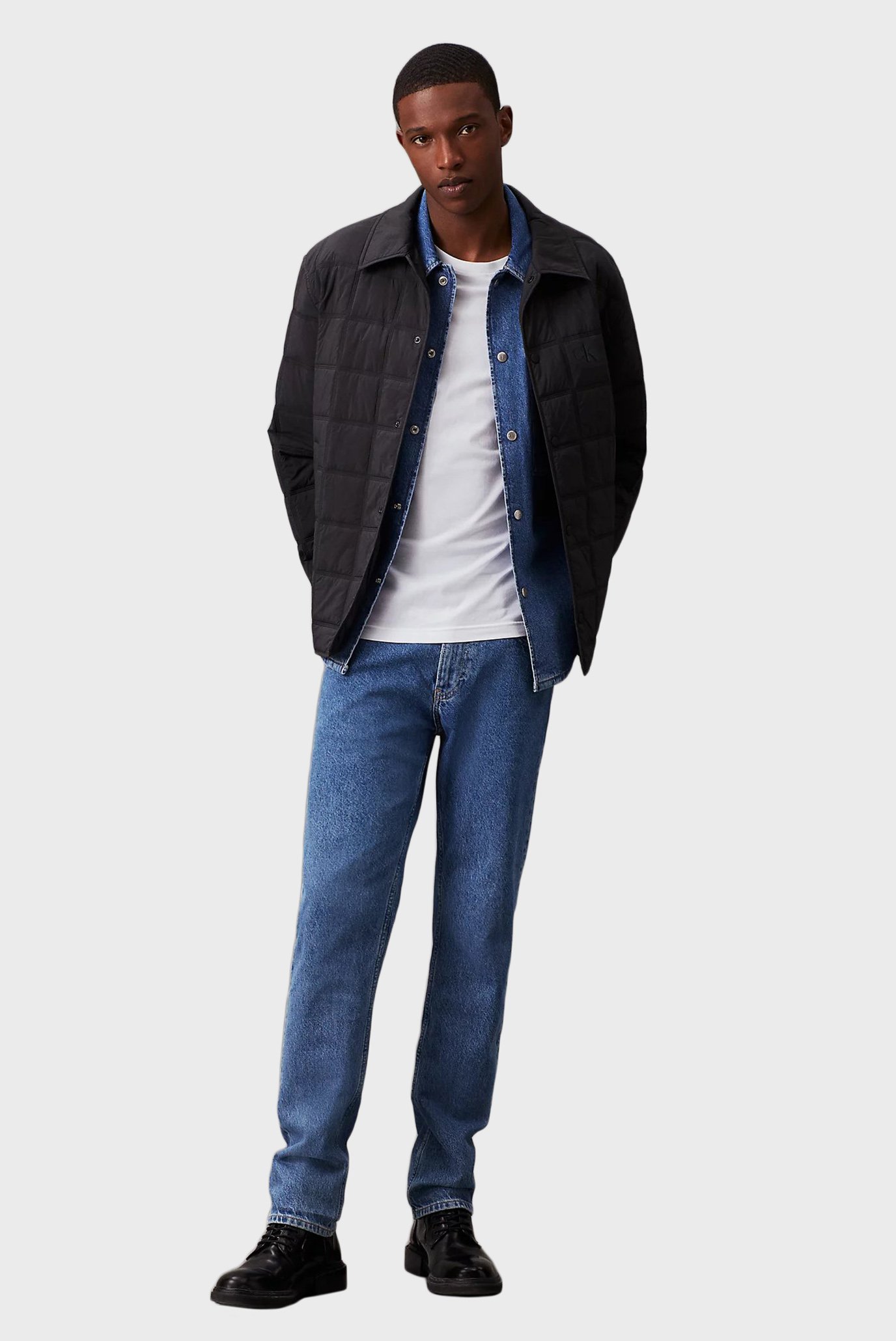 Мужская черная куртка QUILTED JACKET 2