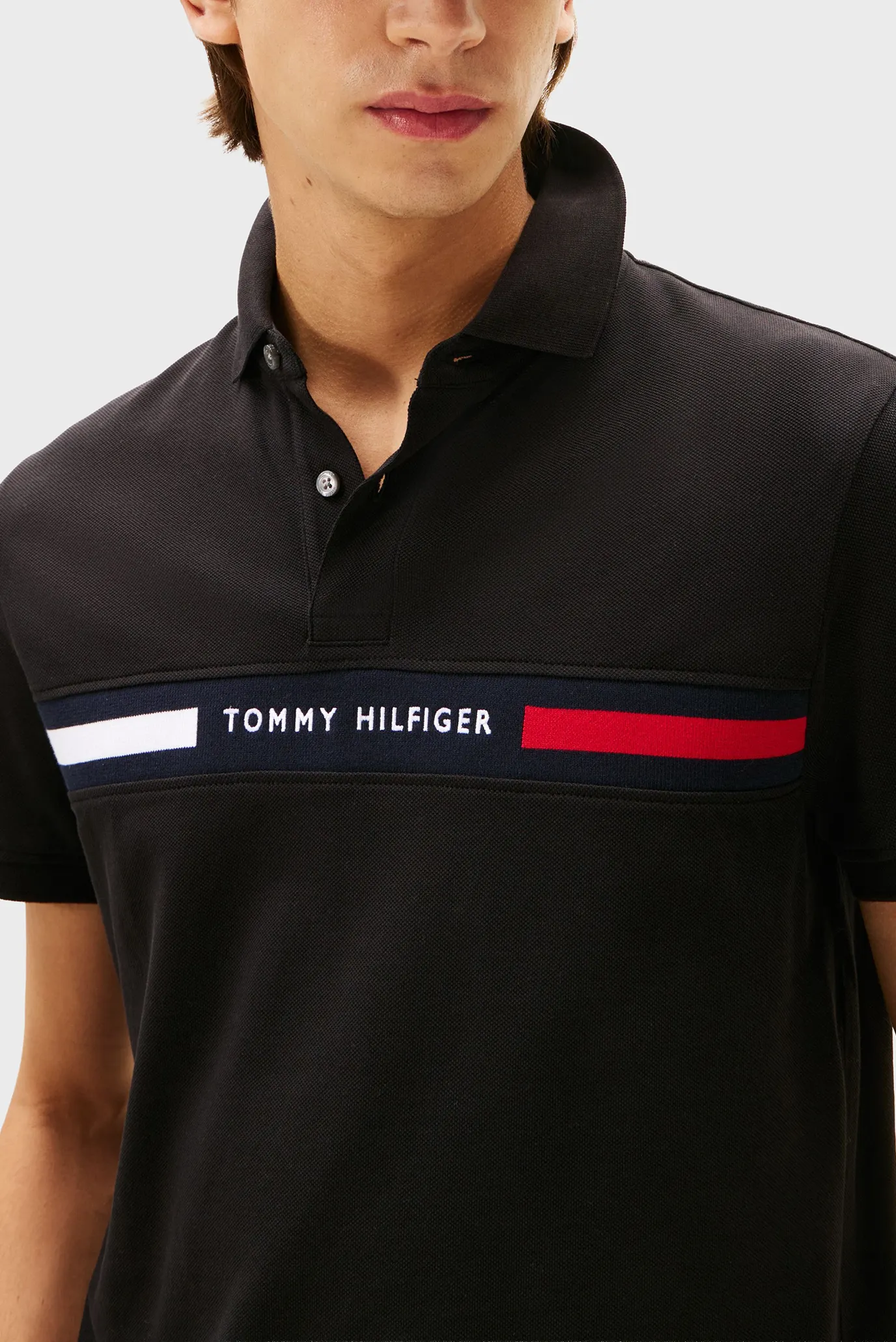 Поло HILFIGER CHEST INSERT REG POLO 2