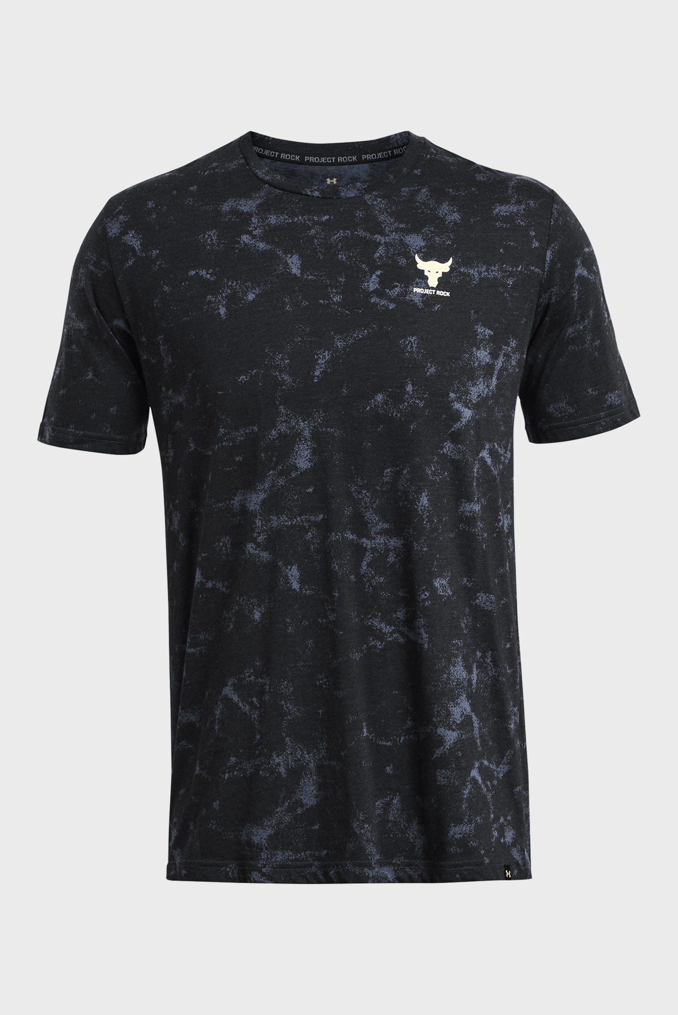 Мужская черная футболка с узором UA Pjt Rck Payof AOP GraphicUnder Armour Мужская черная футболка с узором UA Pjt Rck Payof AOP Graphic 3