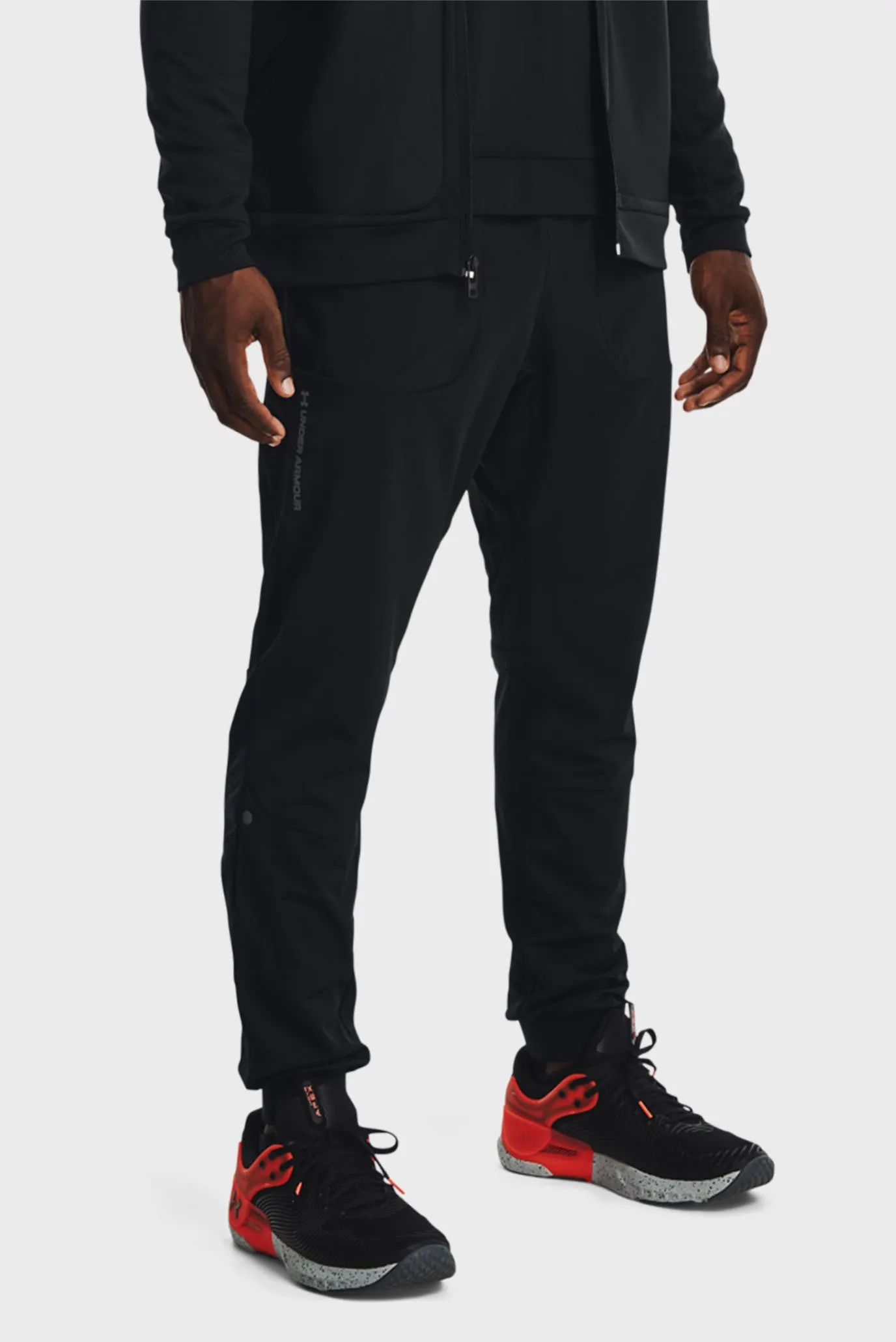 Мужские черные спортивные брюки UA RUSH ™ All Purpose Pants 8