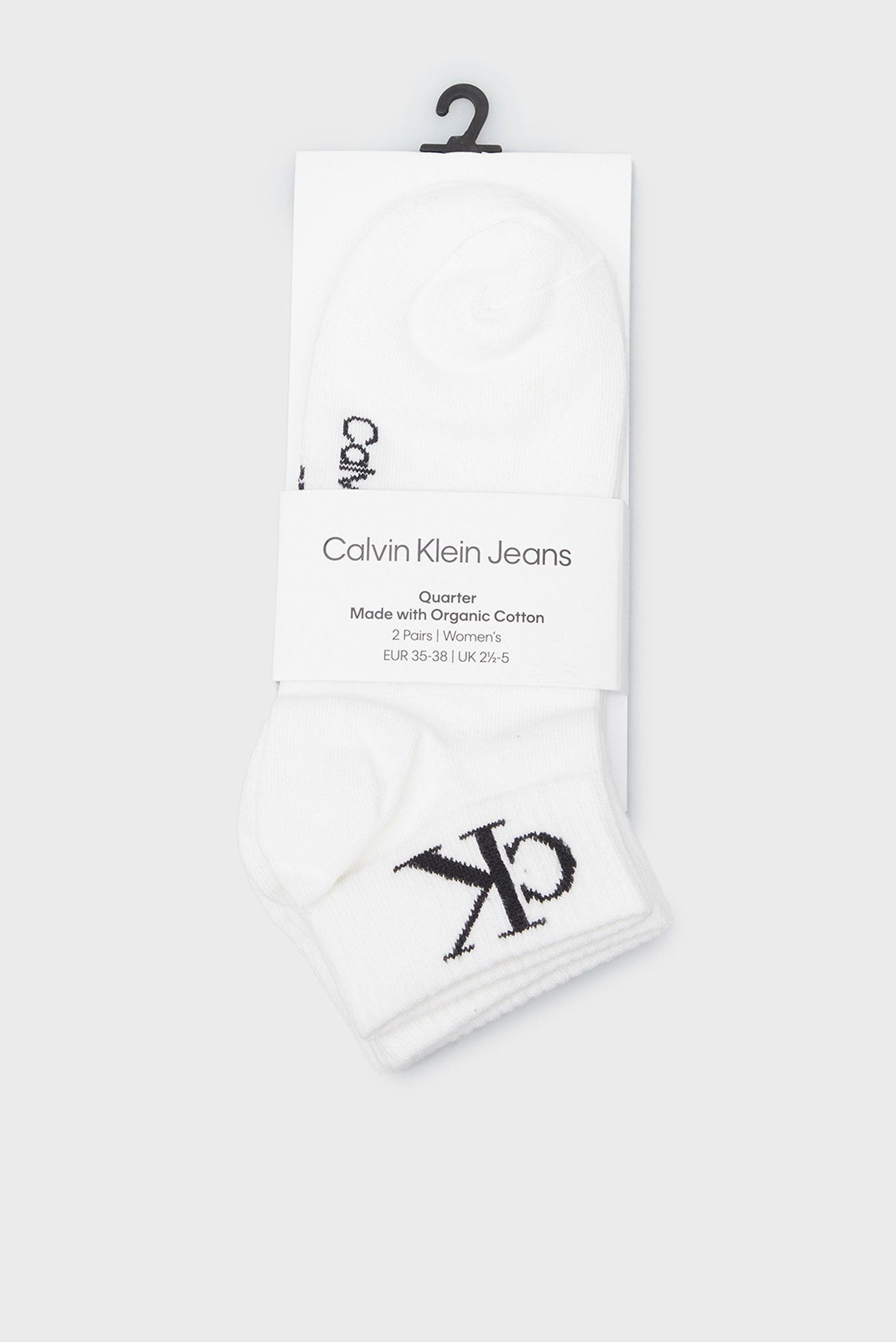 Носки CKJ WOMEN QUARTER 2P MONOGRAM 3