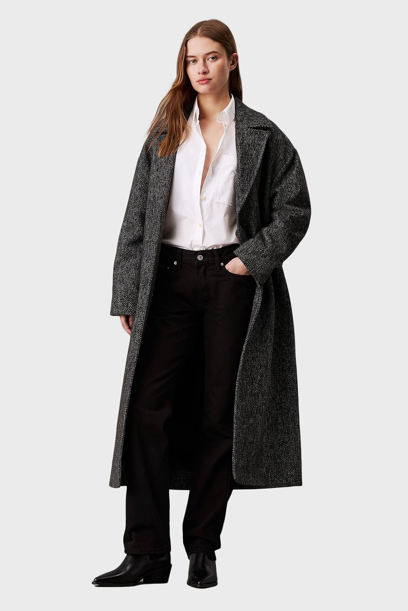 Пальто/MELANGE LONG WOOL COAT 1