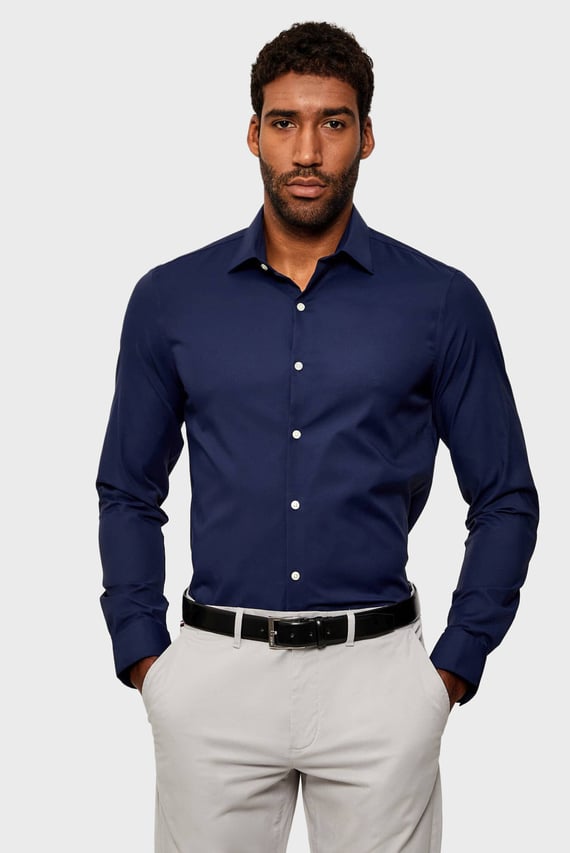 Рубашка SLIM PERF WOVEN STR SLD Calvin Klein