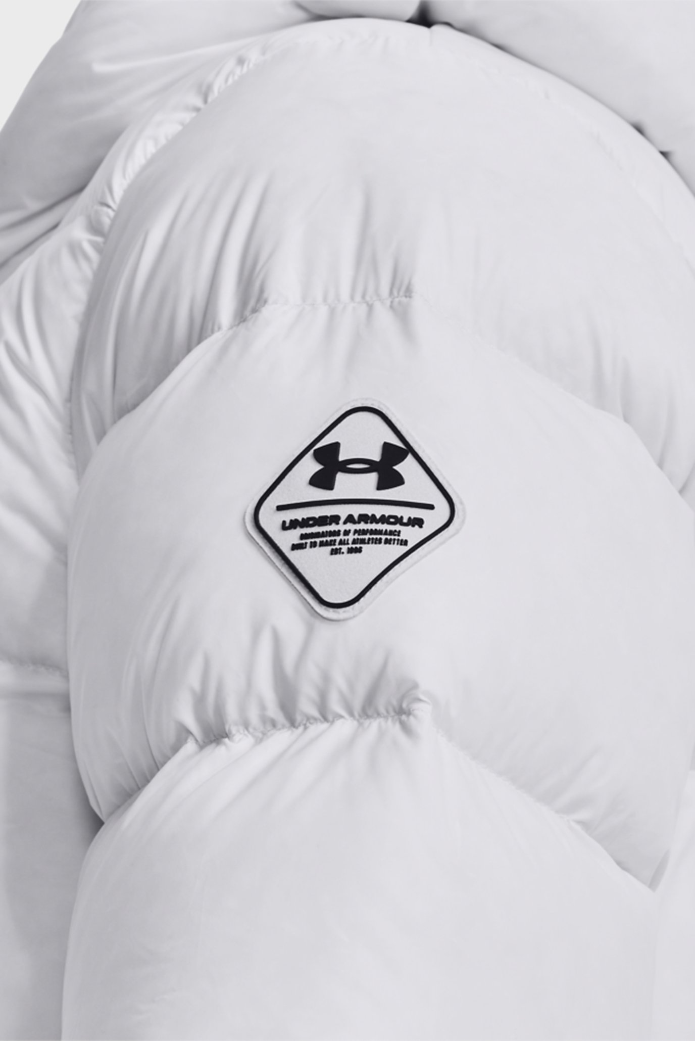 Женский белый пуховик UA CGI Down Jkt 5