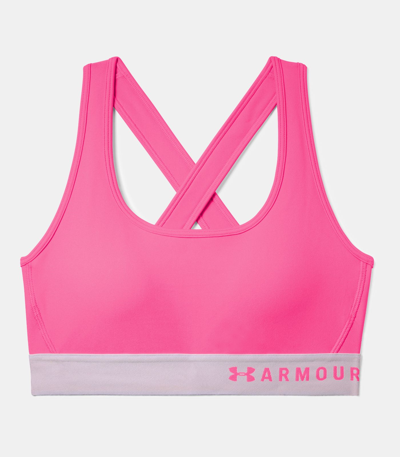 Женский розовый топ Armour Mid Crossback Bra 3