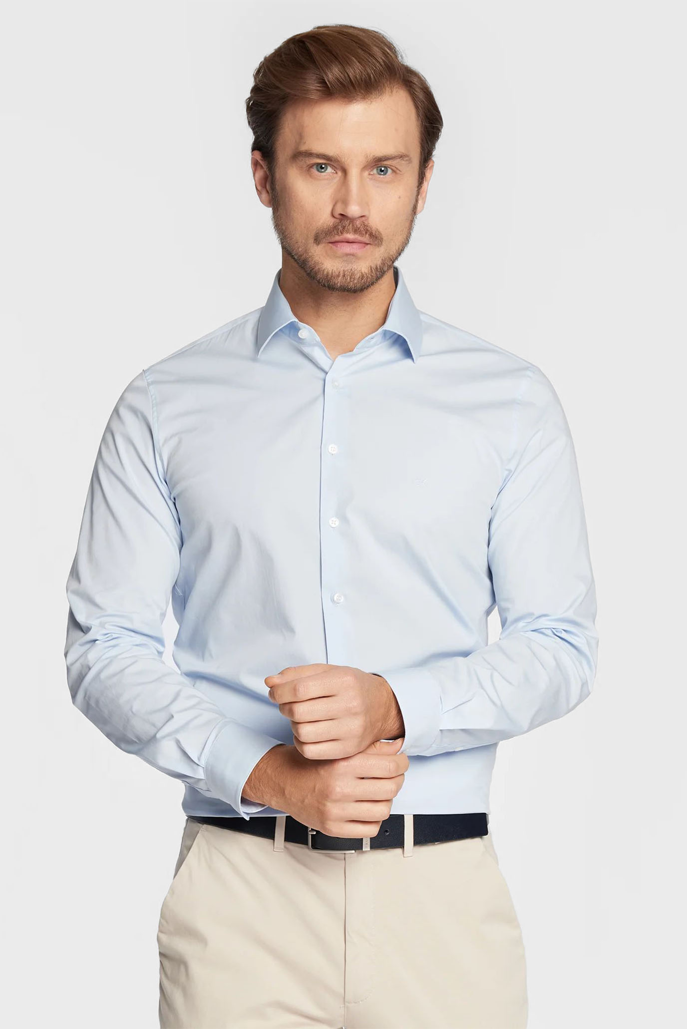 Рубашка POPLIN STRETCH FITTED SHIRT 1