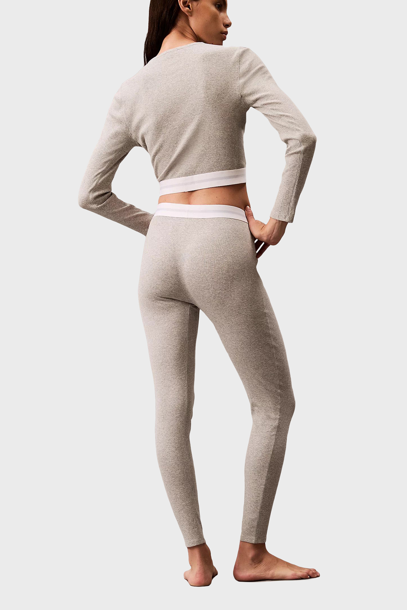 Женские серые леггинсы 3