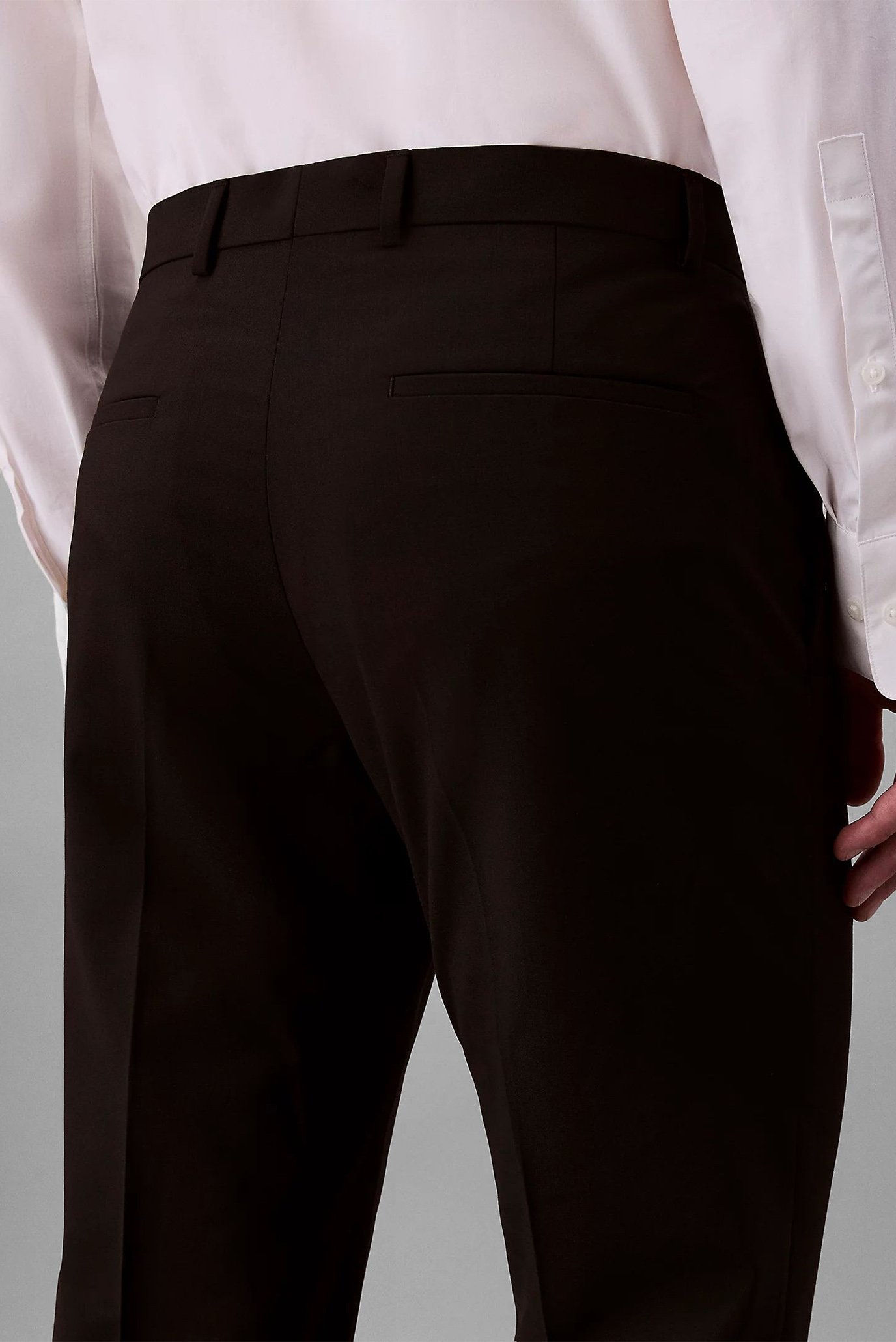 Брюки ITALIAN WOOL BLEND SLIM TROUSER 5