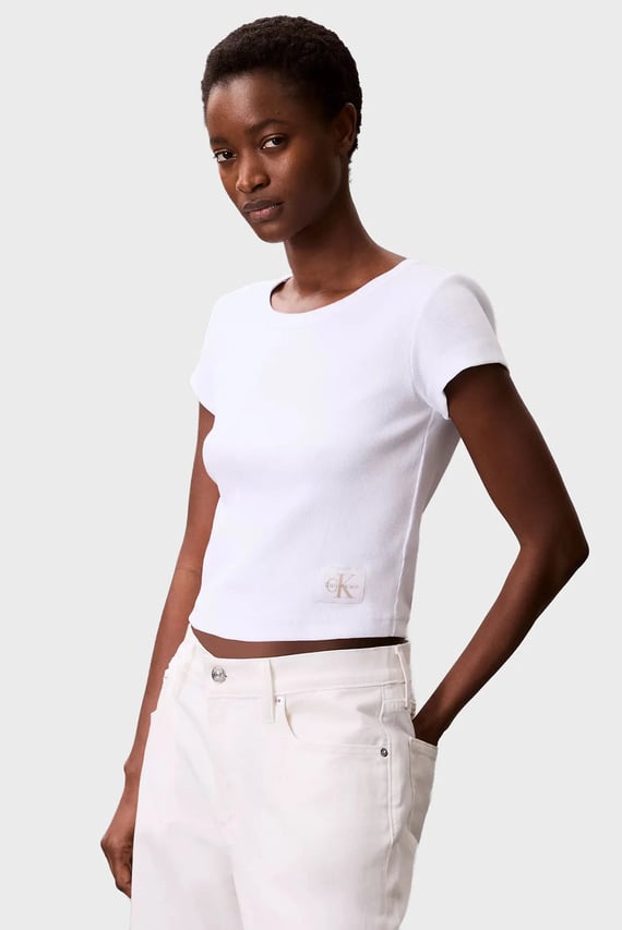 Футболка WOVEN LABEL 2X2 BABY RIB BABY TE Calvin Klein Jeans
