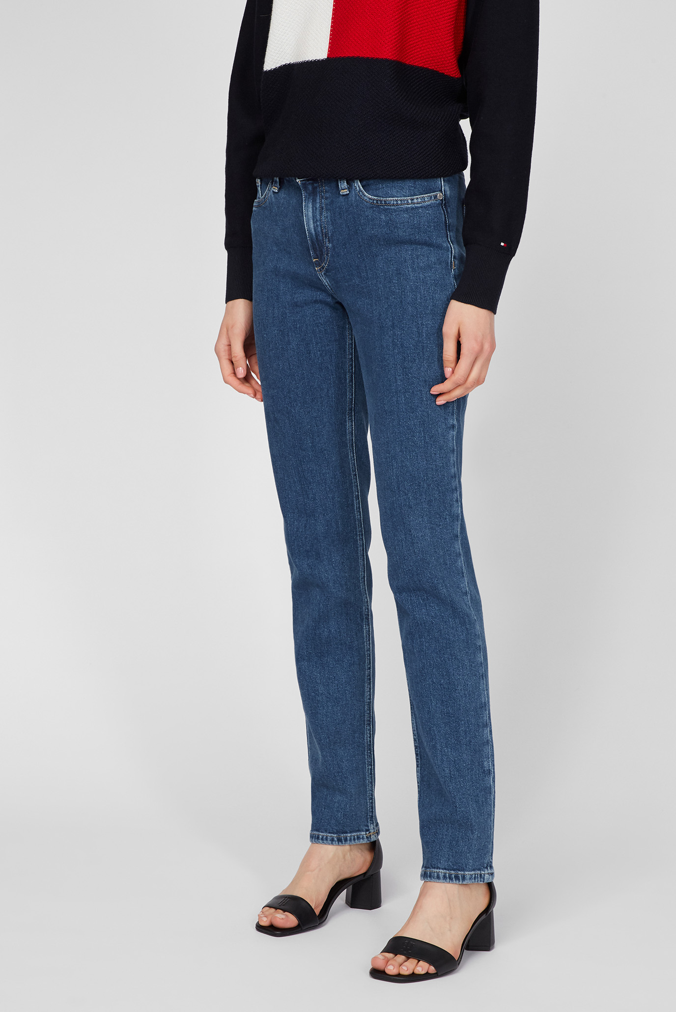 Женские синие джинсы TH SOFT ROME STRAIGHT RW NAS 8