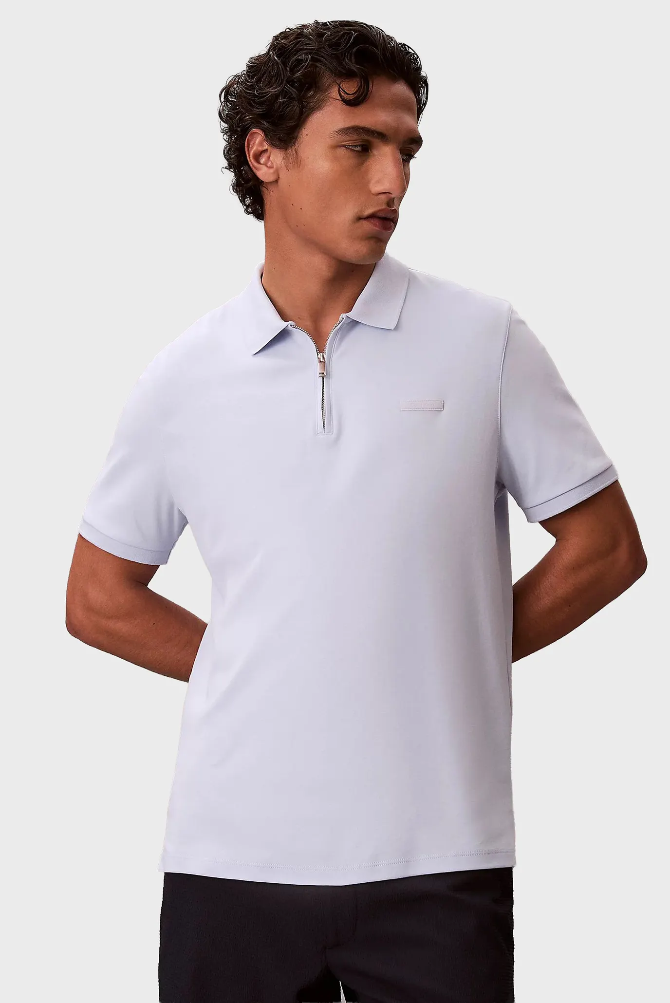 Поло SS SLIM SUPIMA ZIP POLO 1