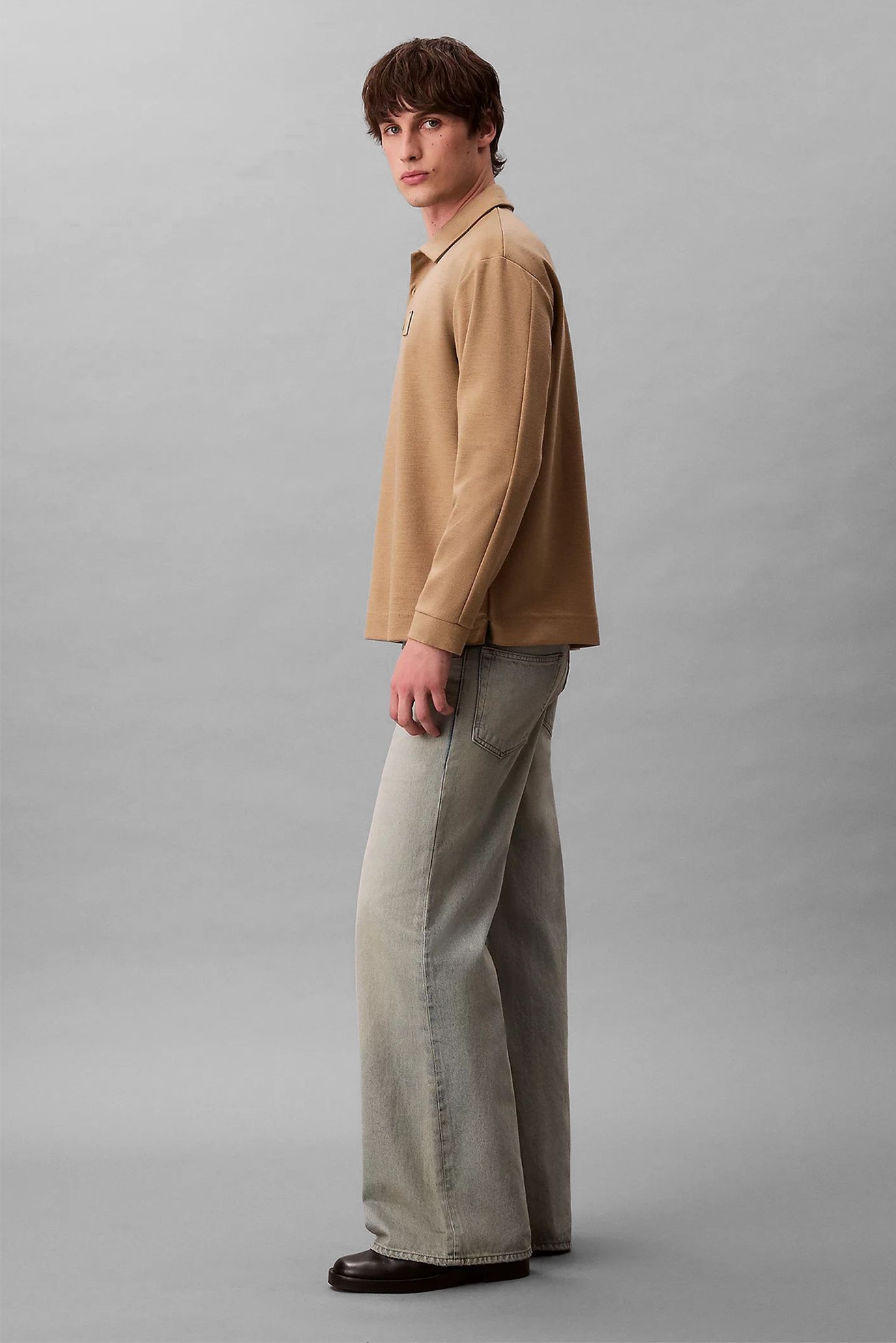 Поло с длинным рукавом LS Stretch Wool Blend Interlock 3