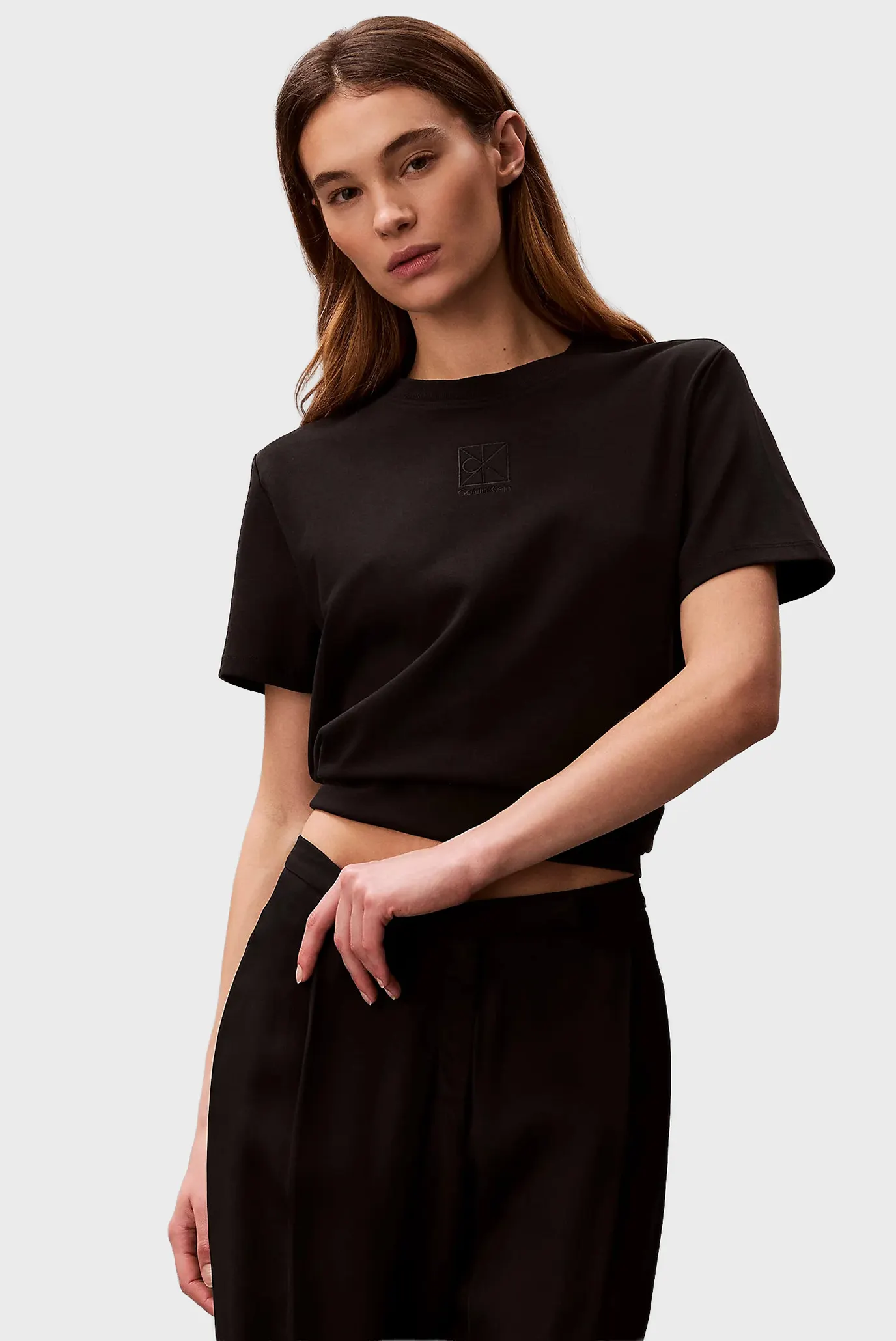 Футболка SS LUX CTN INTERLOCK EMBLEM MOCK 5