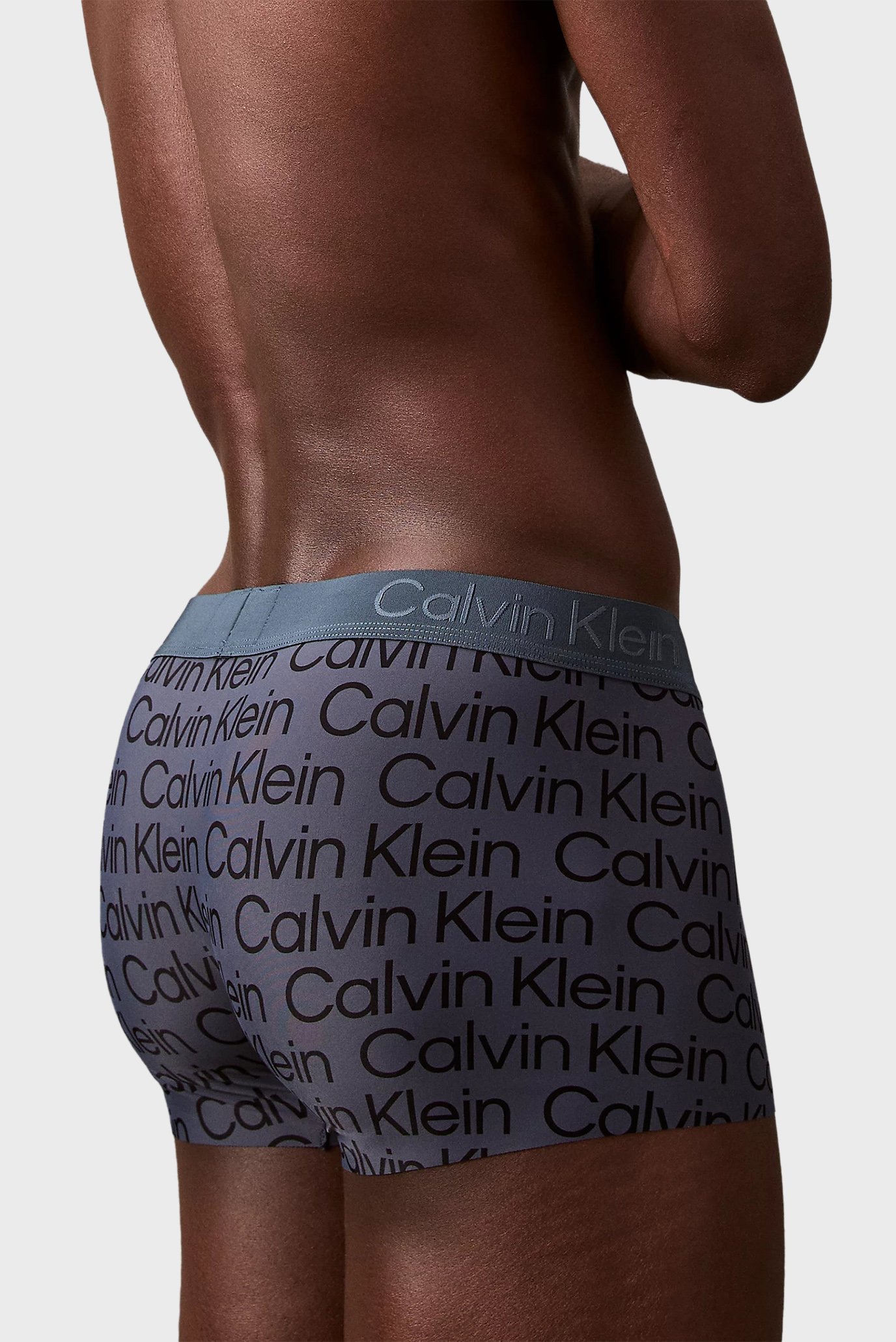 Мужские темно-синие боксеры с узором LOW RISE TRUNK 5