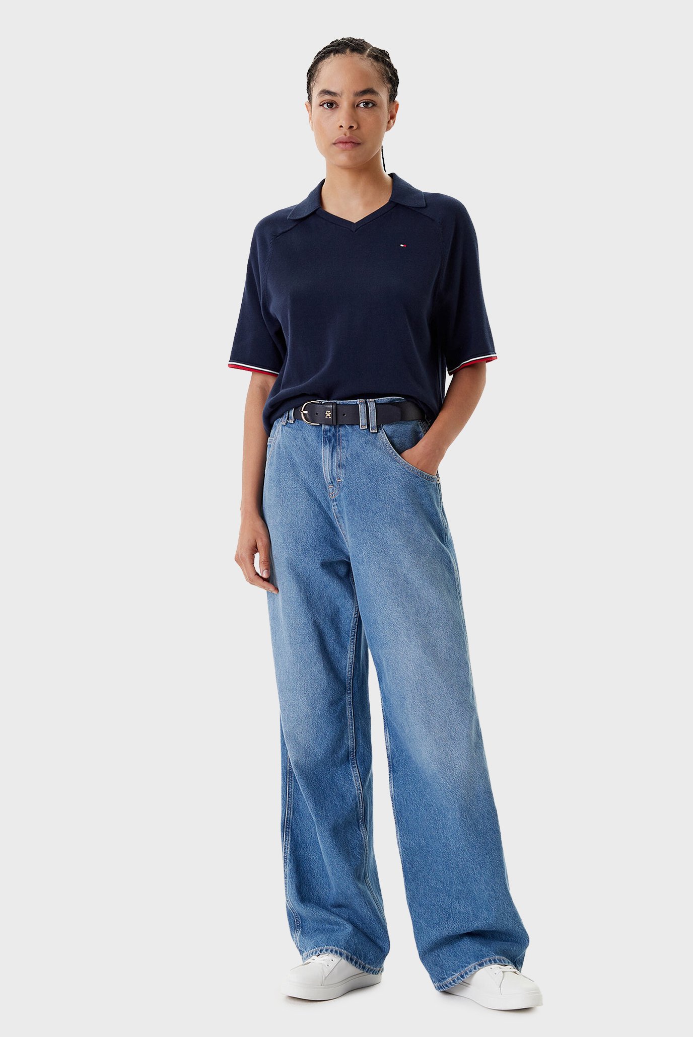 Поло CO JERSEY STCH POLO V-NK S S SWT 2