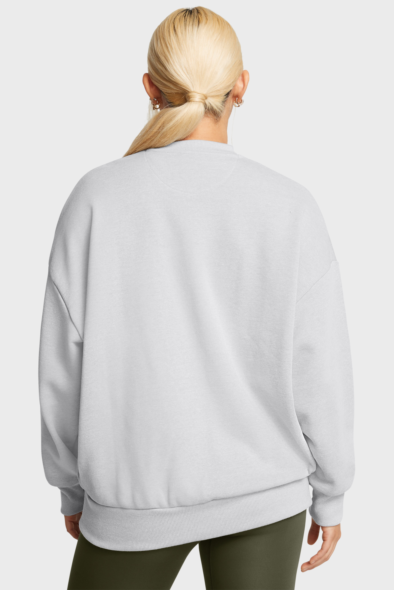 Женский серый свитшот UA Icon HWT Terry OS Crew 2