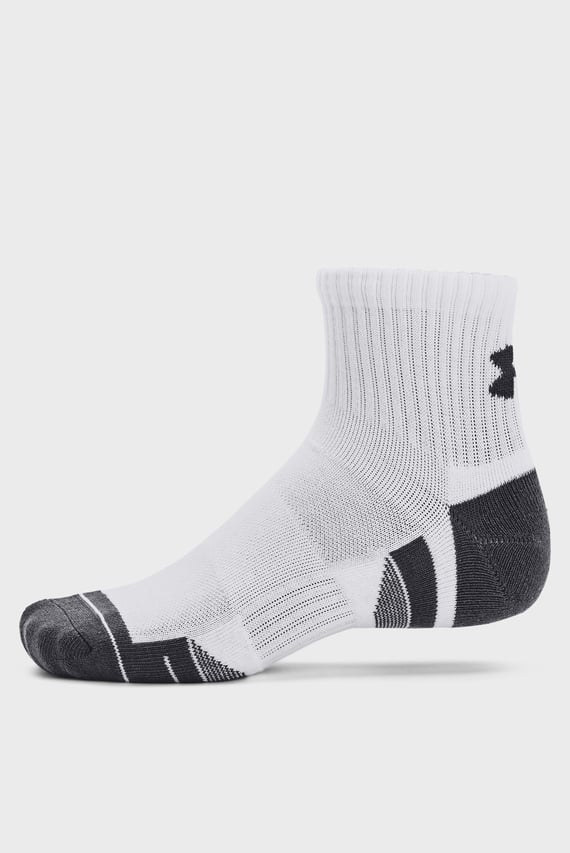 Белые носки (3 пары) UA Performance Cotton 3p Qtr