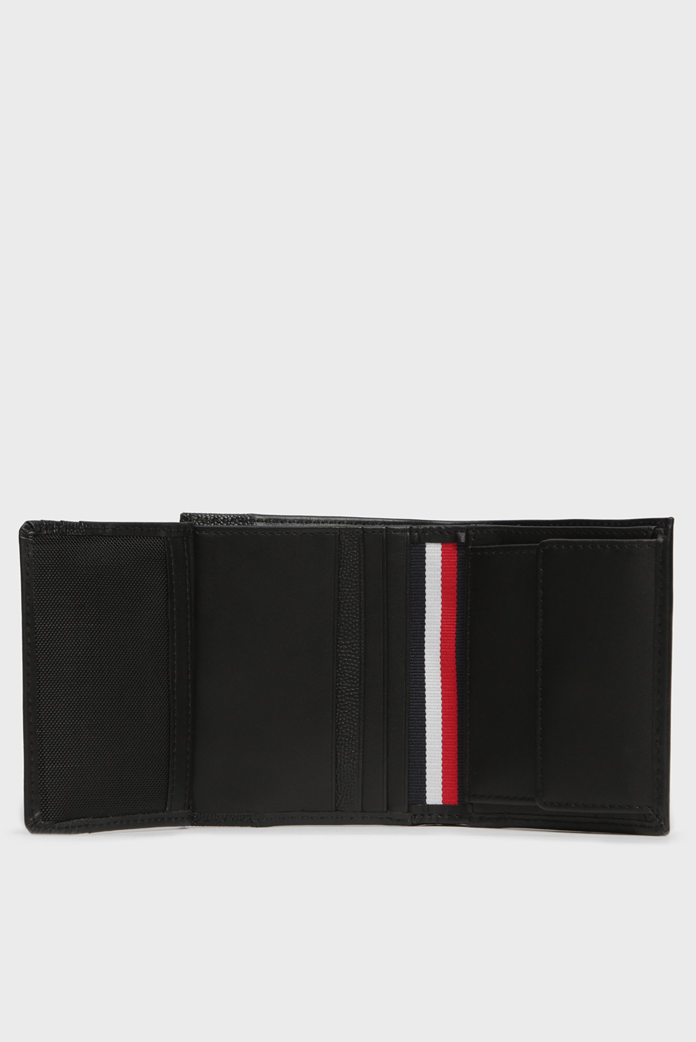 Мужской черный кожаный кошелек TH BUSINESS 5