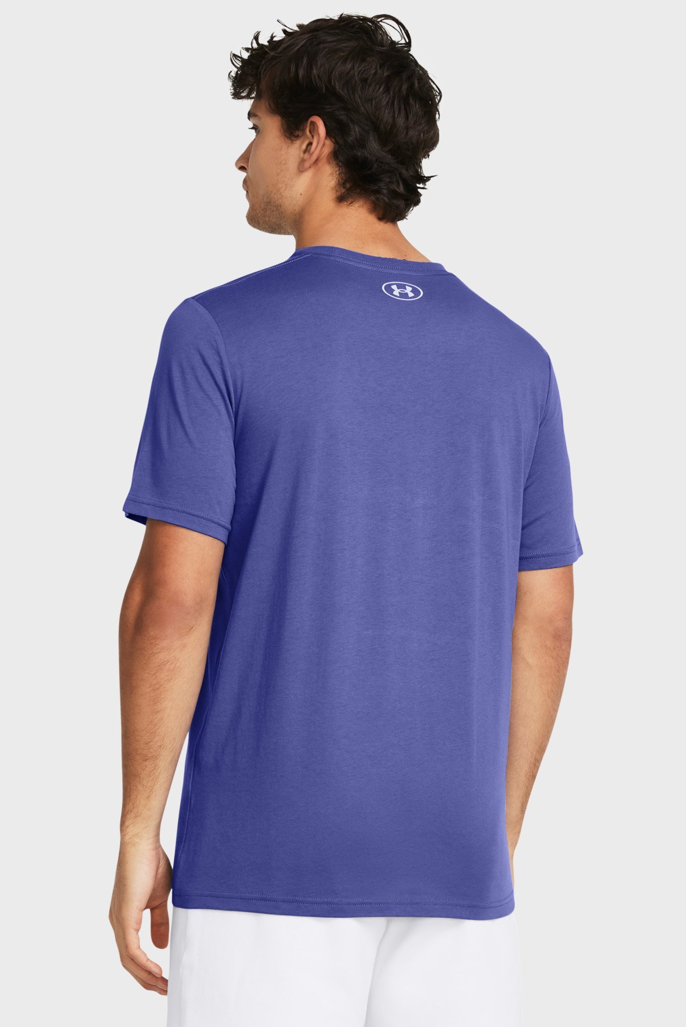 Мужская фиолетовая футболка UA TEAM ISSUE WORDMARK SS 2