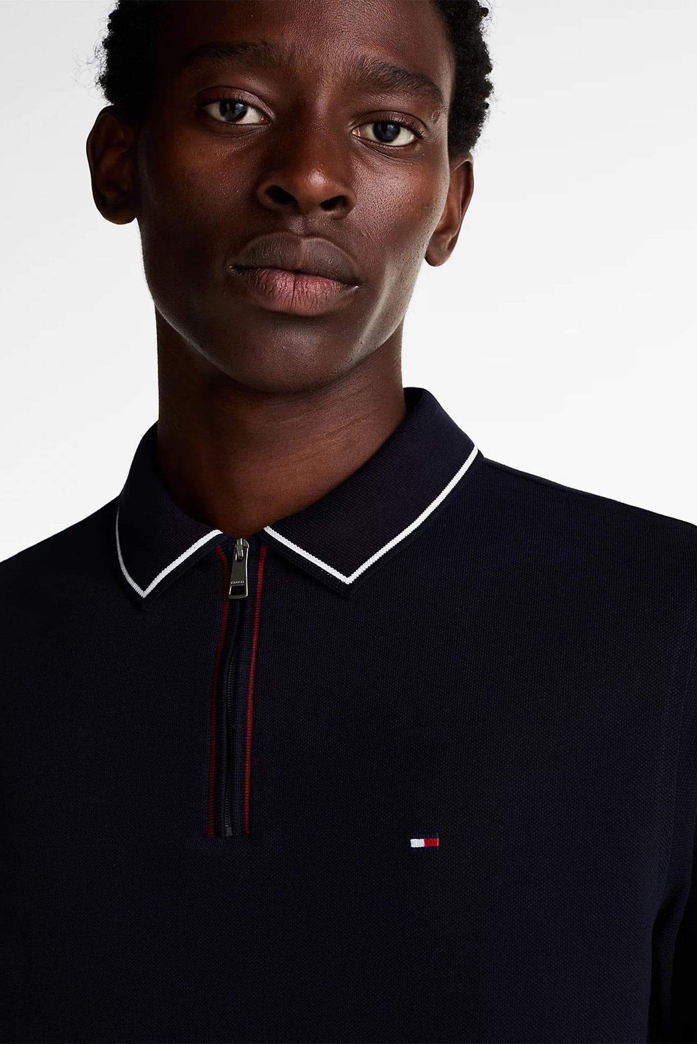 Поло с длинным рукавом LS ZIP RWB DETAIL REG POLO 4