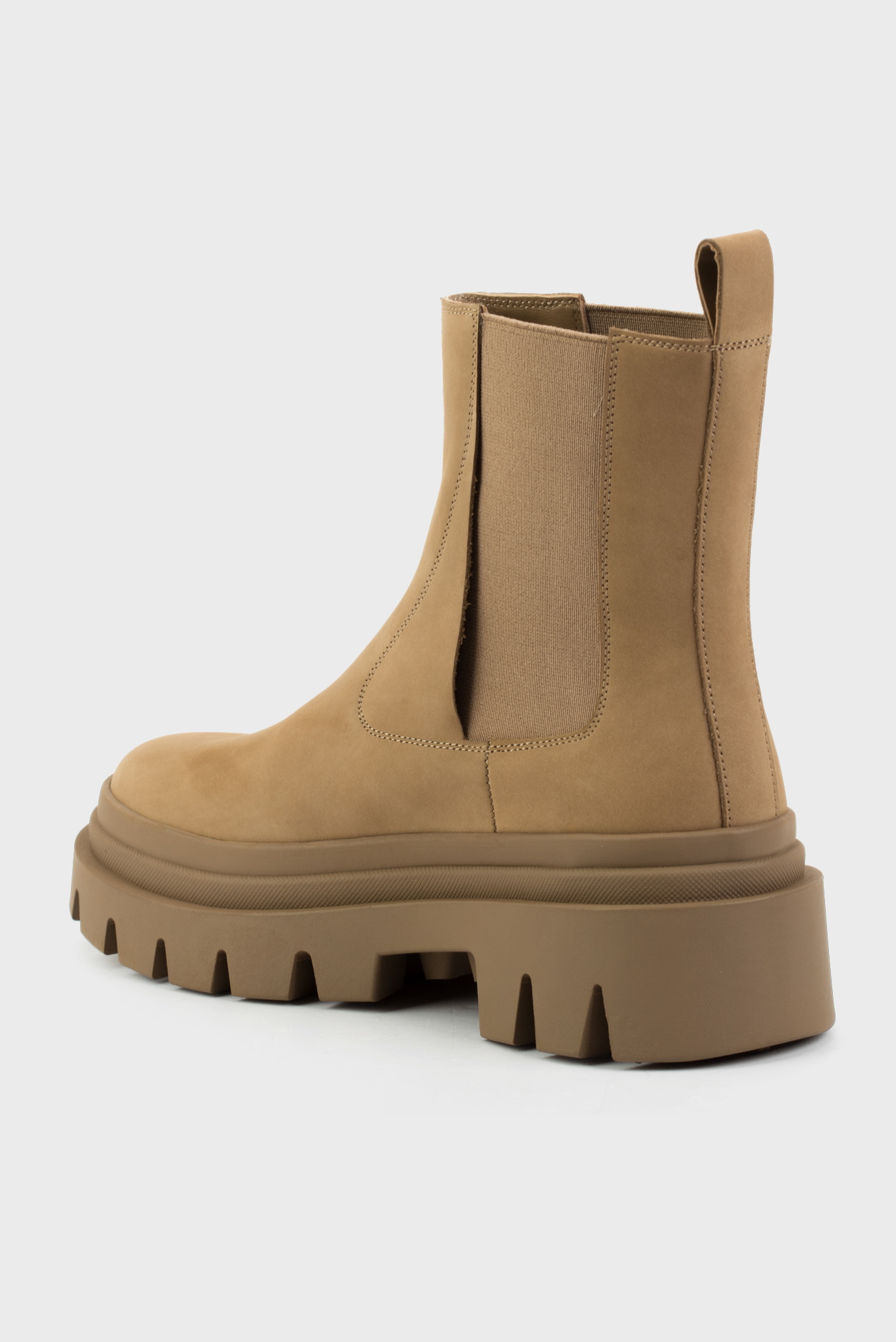 Женские бежевые нубуковые челси Beni 3