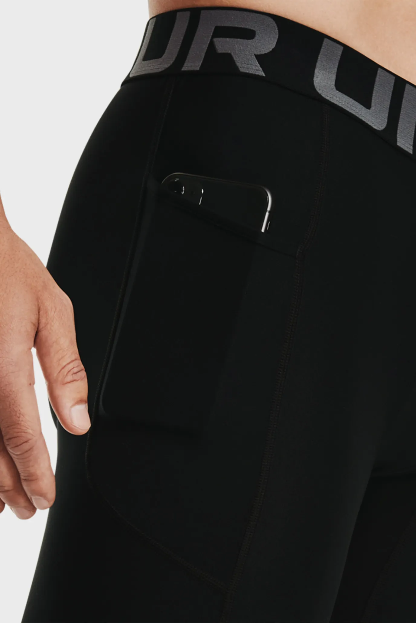 Мужские черные велосипедки UA HG Armour Shorts 10