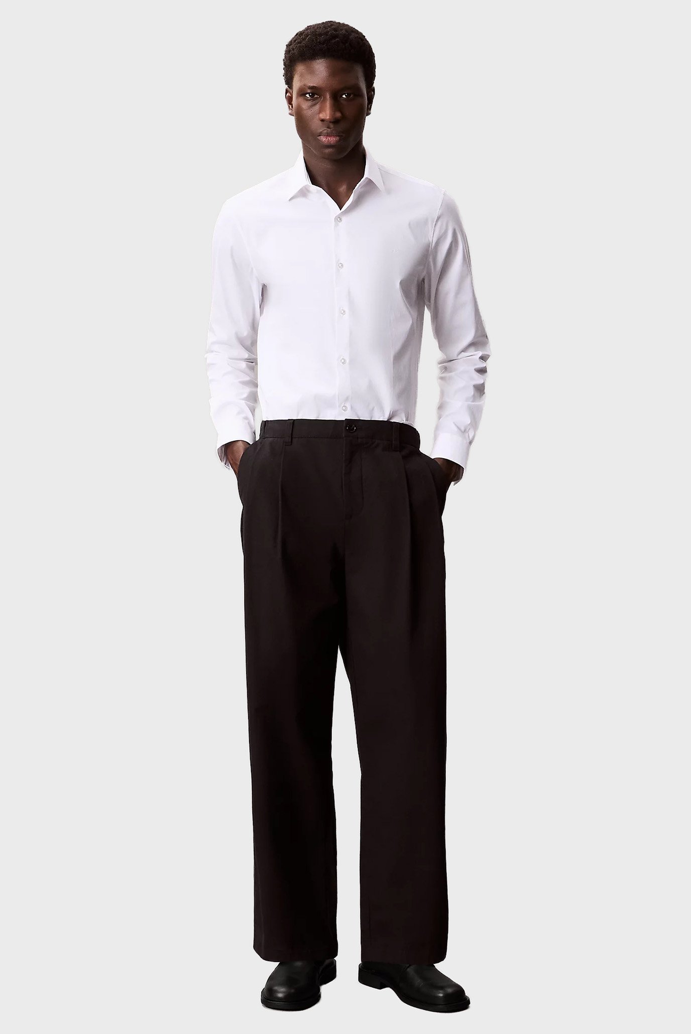 Рубашка SLIM ESNTL POPLIN NOS STR SLD 2