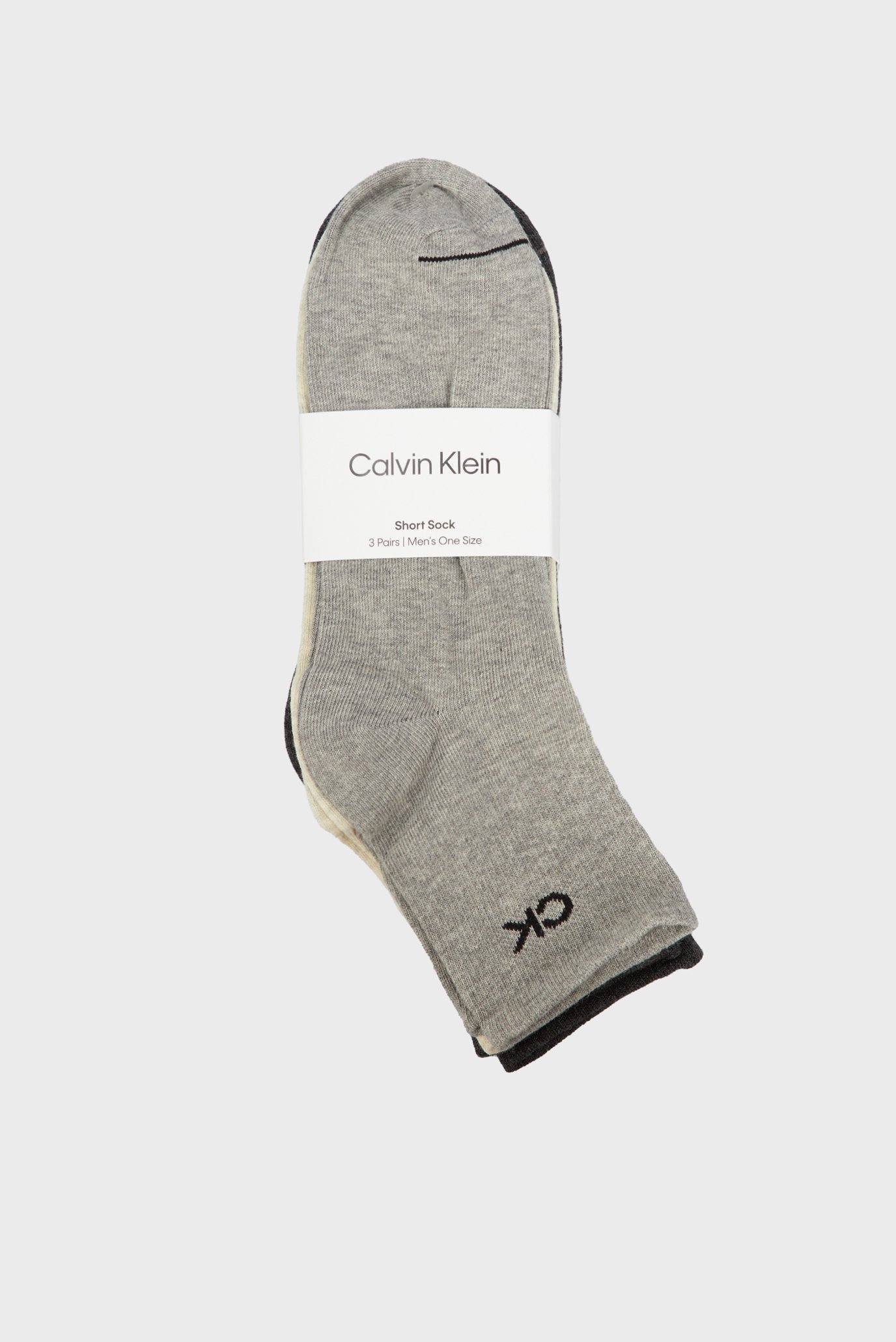 Носки/CK MEN SHORT SOCK 3P 1