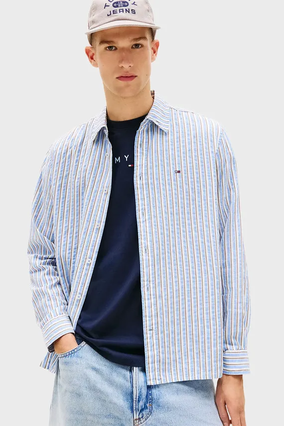 Рубашка TJM RLX SEERSUCKER STRIPE SHIRT Tommy Jeans