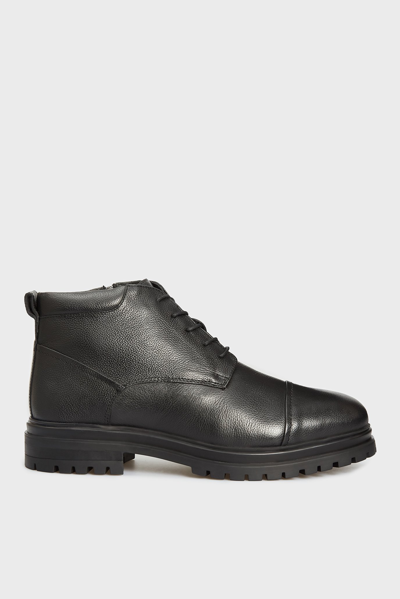 Мужские черные кожаные ботинки Aksel 1