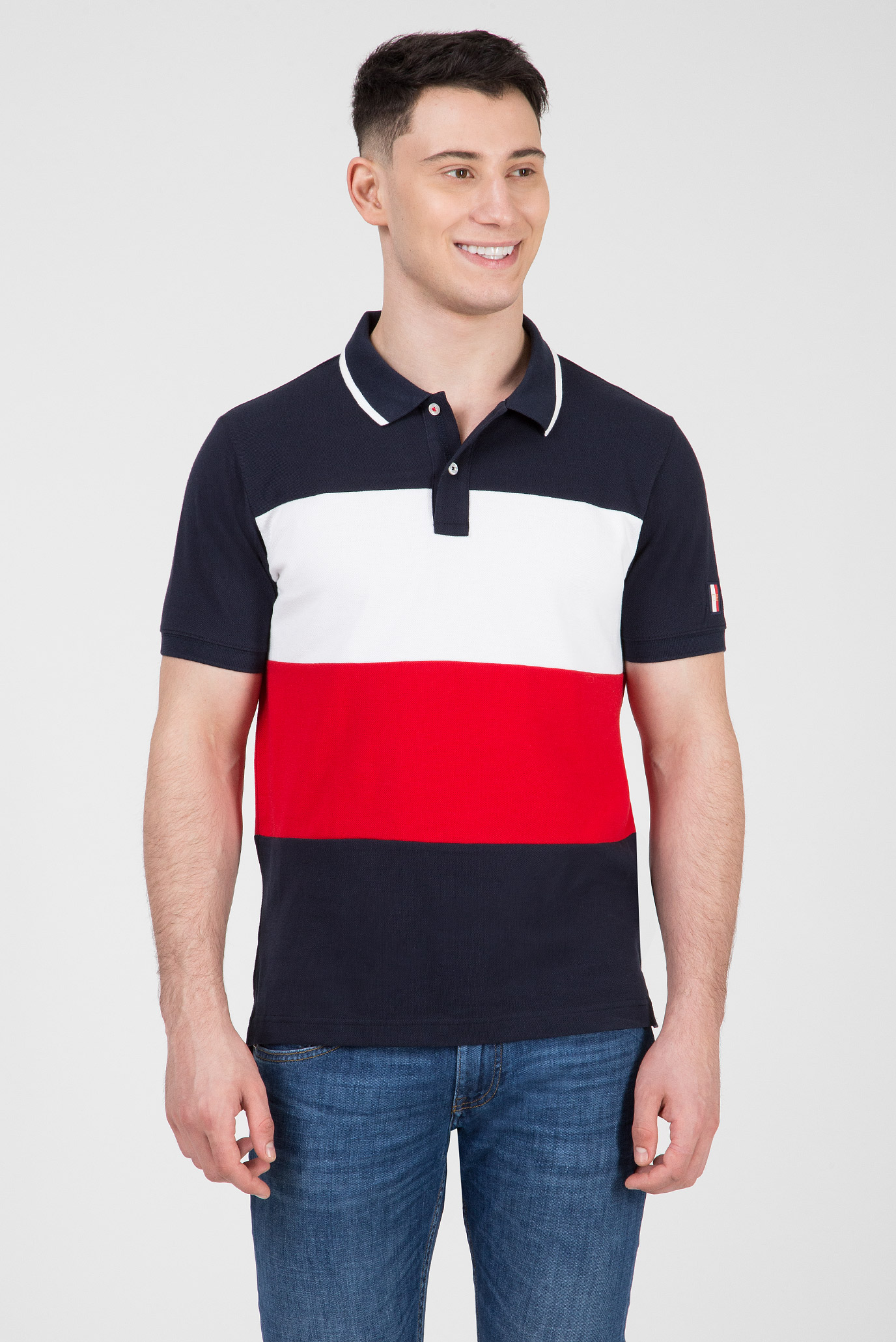 Мужское поло ICON COLORBLOCK SLIM 6