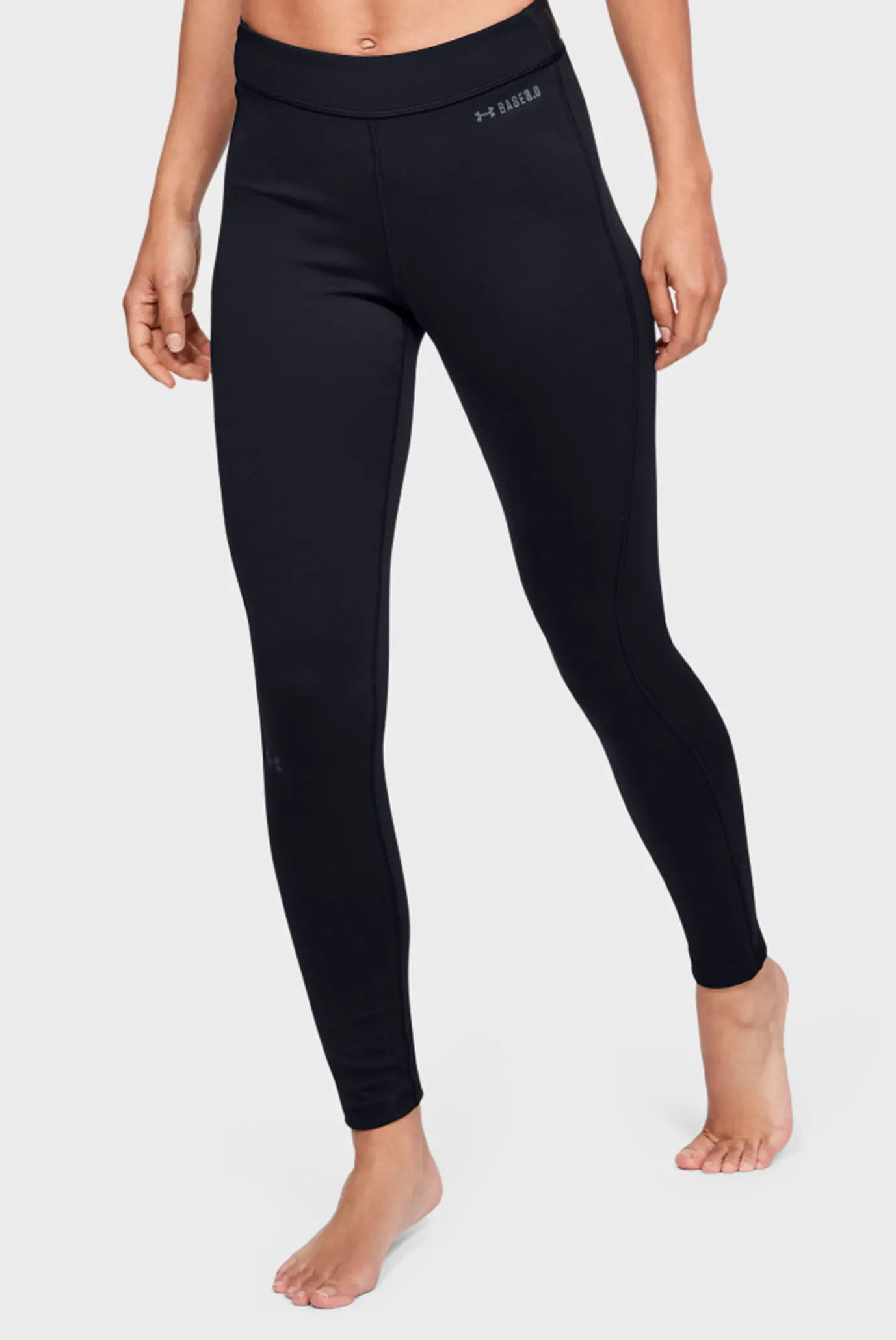 Женские черные термобрюки UA Base Legging 3.0 6