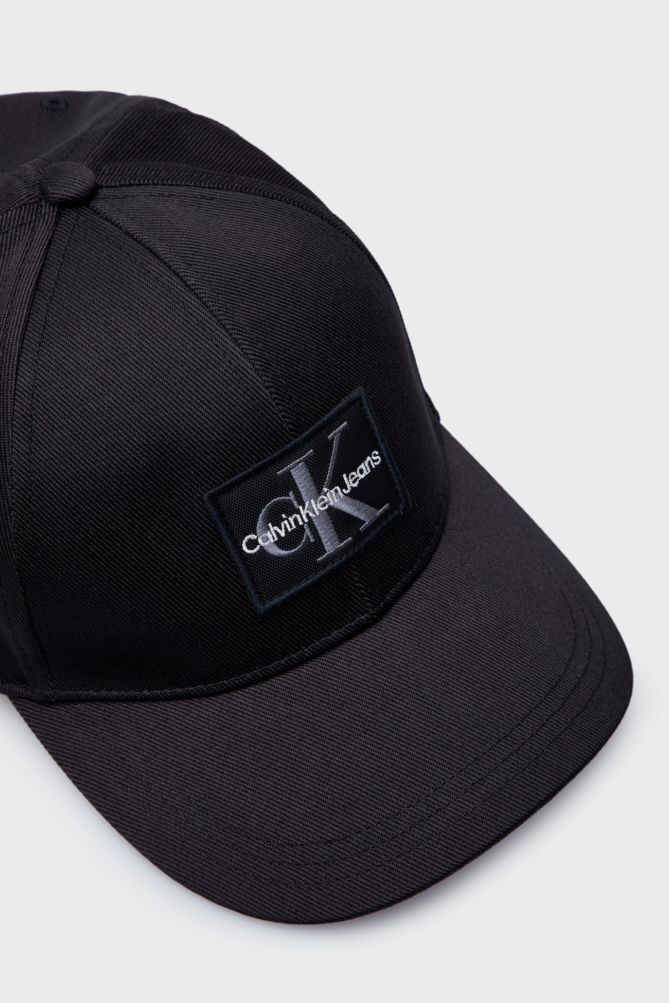 Мужская черная кепка MONO LOGO PATCH CAP 3
