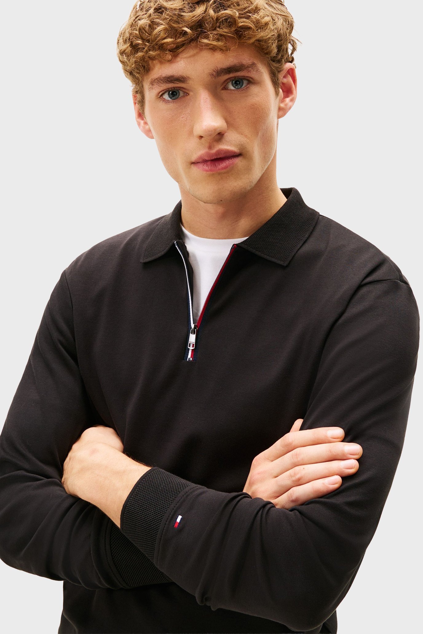 Поло с длинным рукавом LS ZIP INTERLOCK REG POLO 4