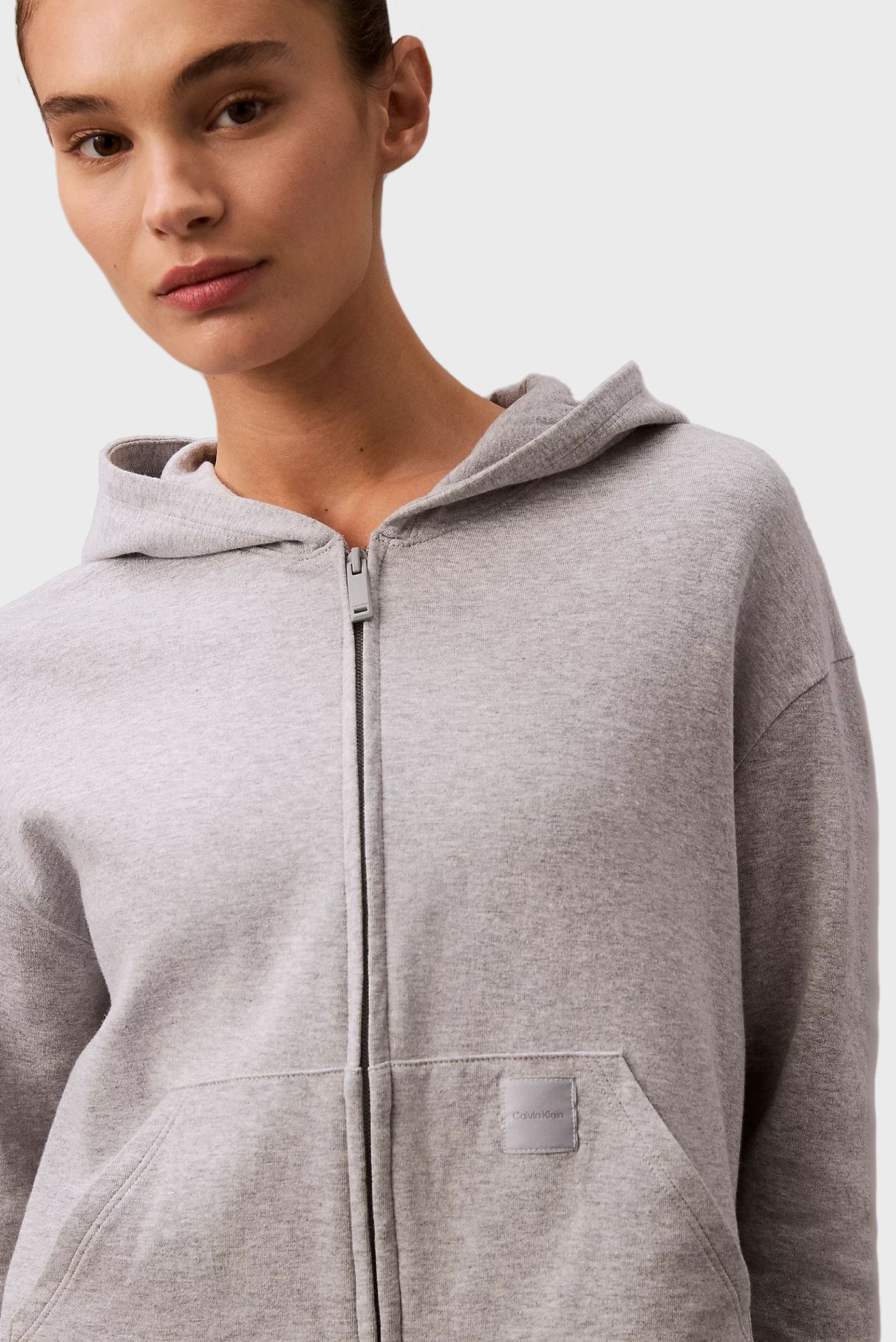 Женское серое худи 5
