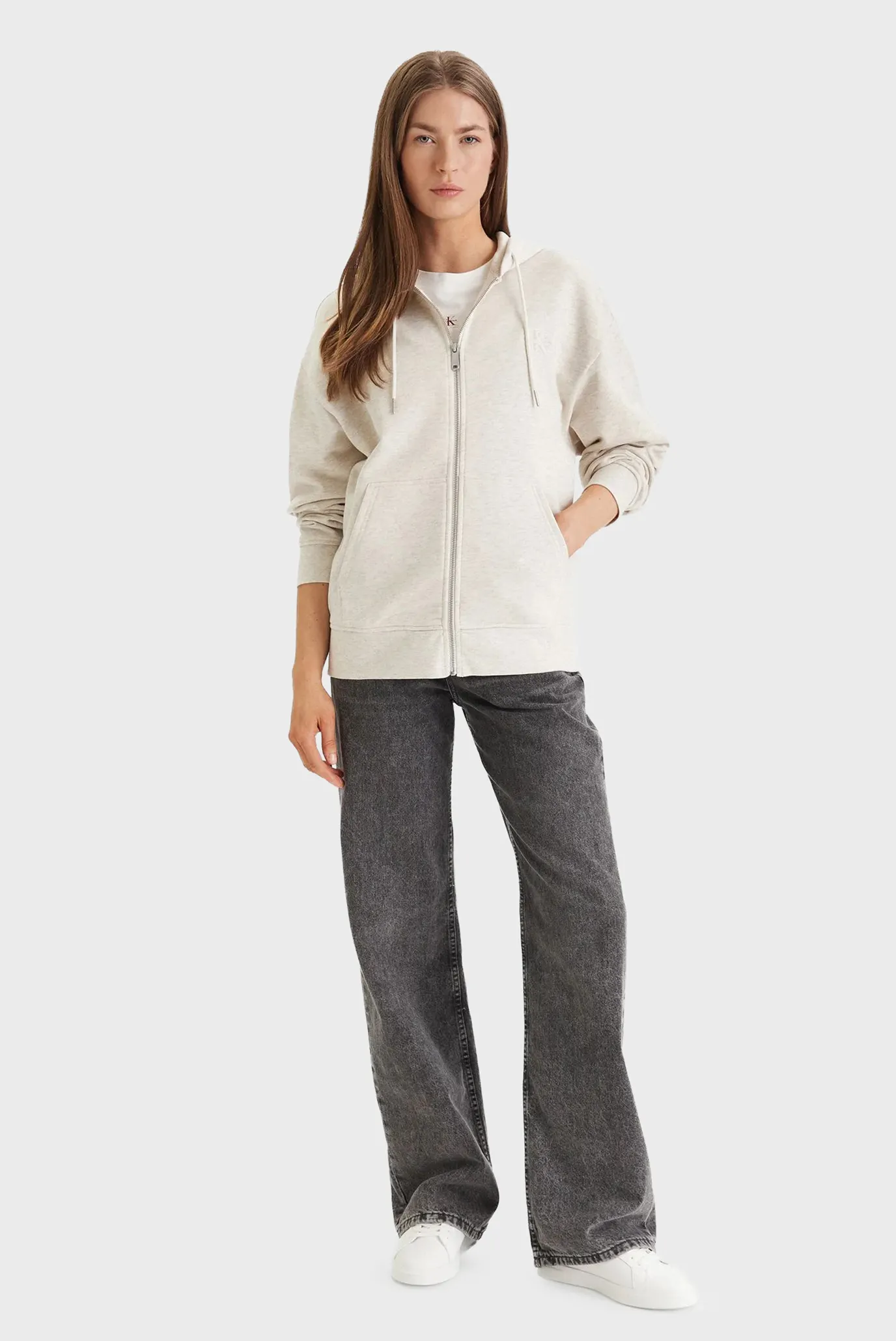 Реглан LS EMBOSSED MONOLOGO TERRY FZ HO 2