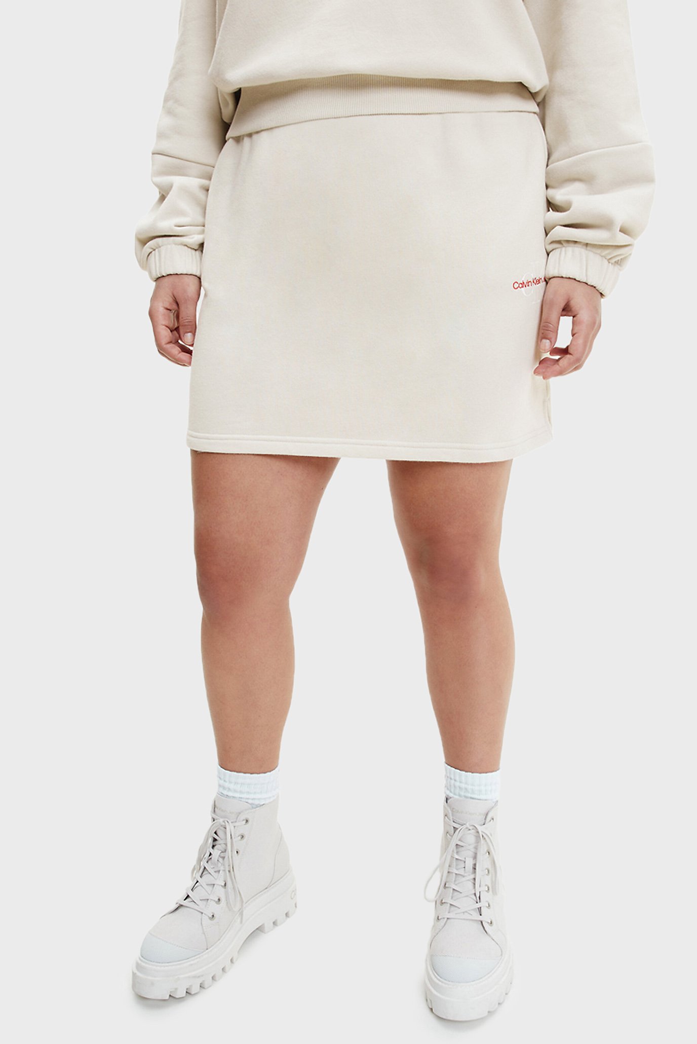 Женская бежевая юбка TWO TONE MONOGRAM 3