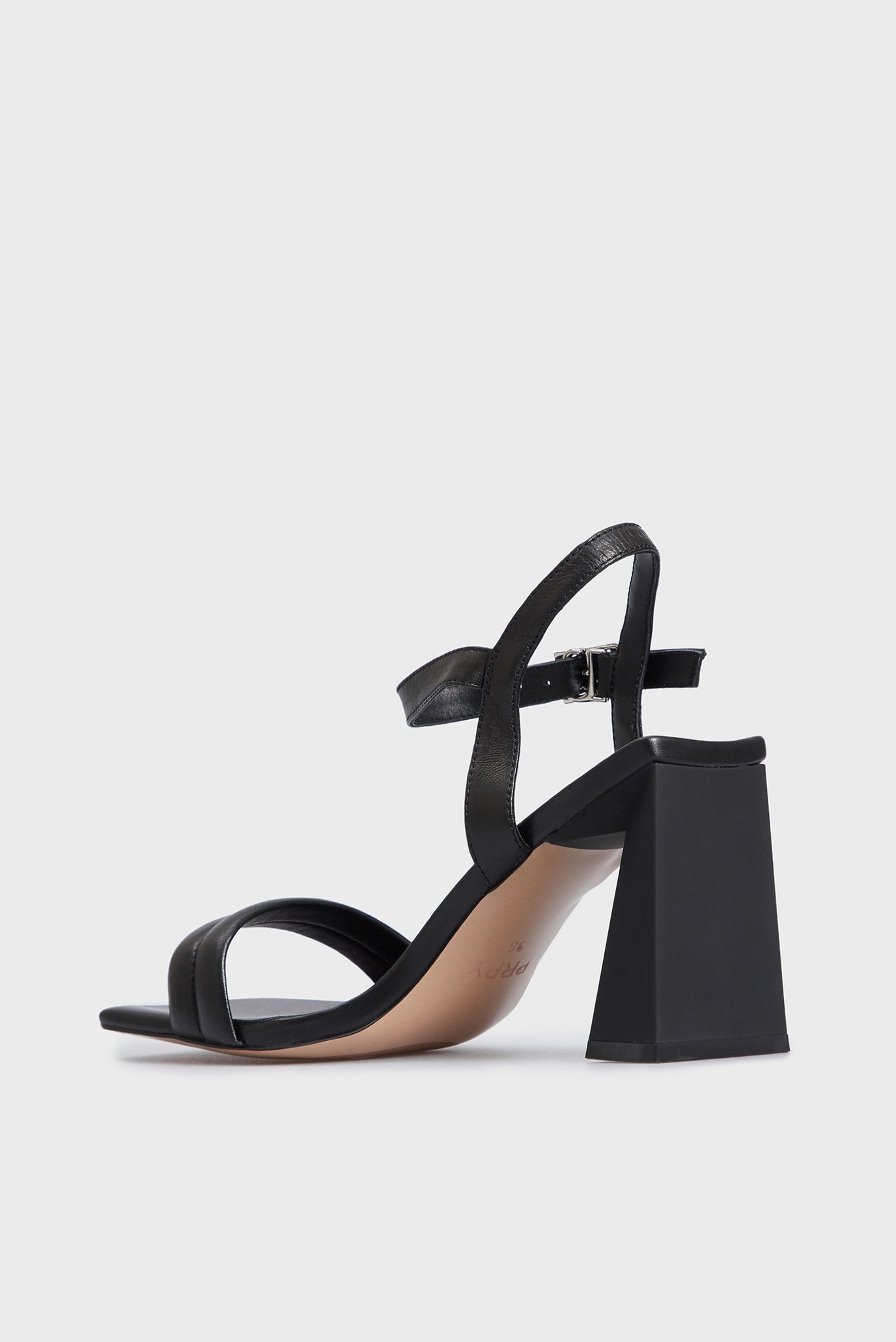 Женские черные кожаные босоножки Summer 3