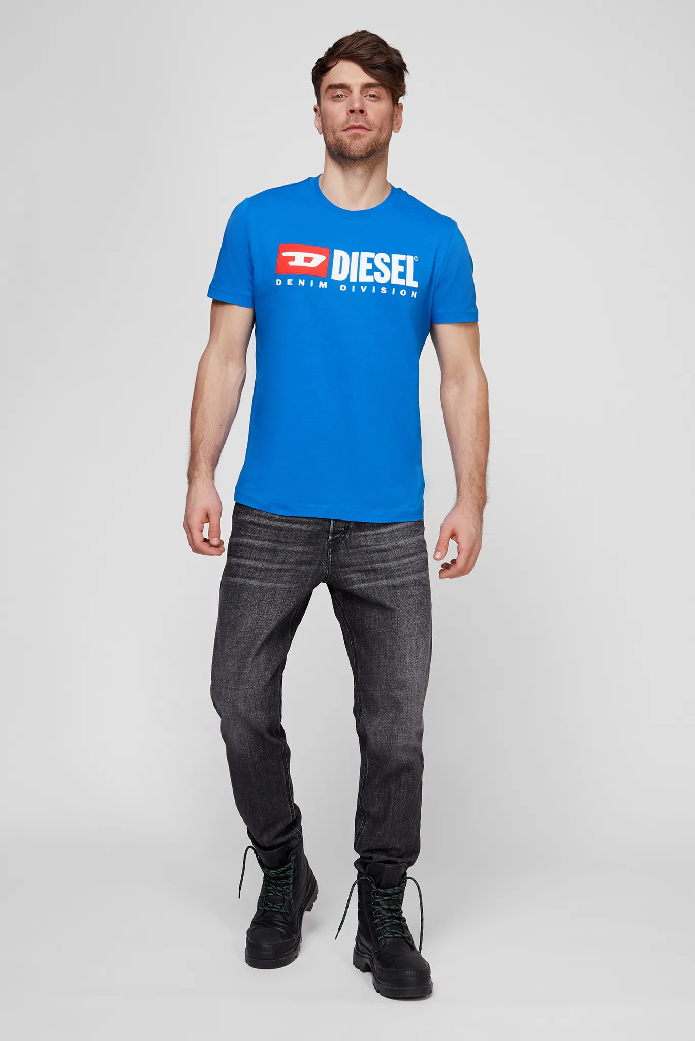 Мужская синяя футболка T-DIEGOR-DIV 5