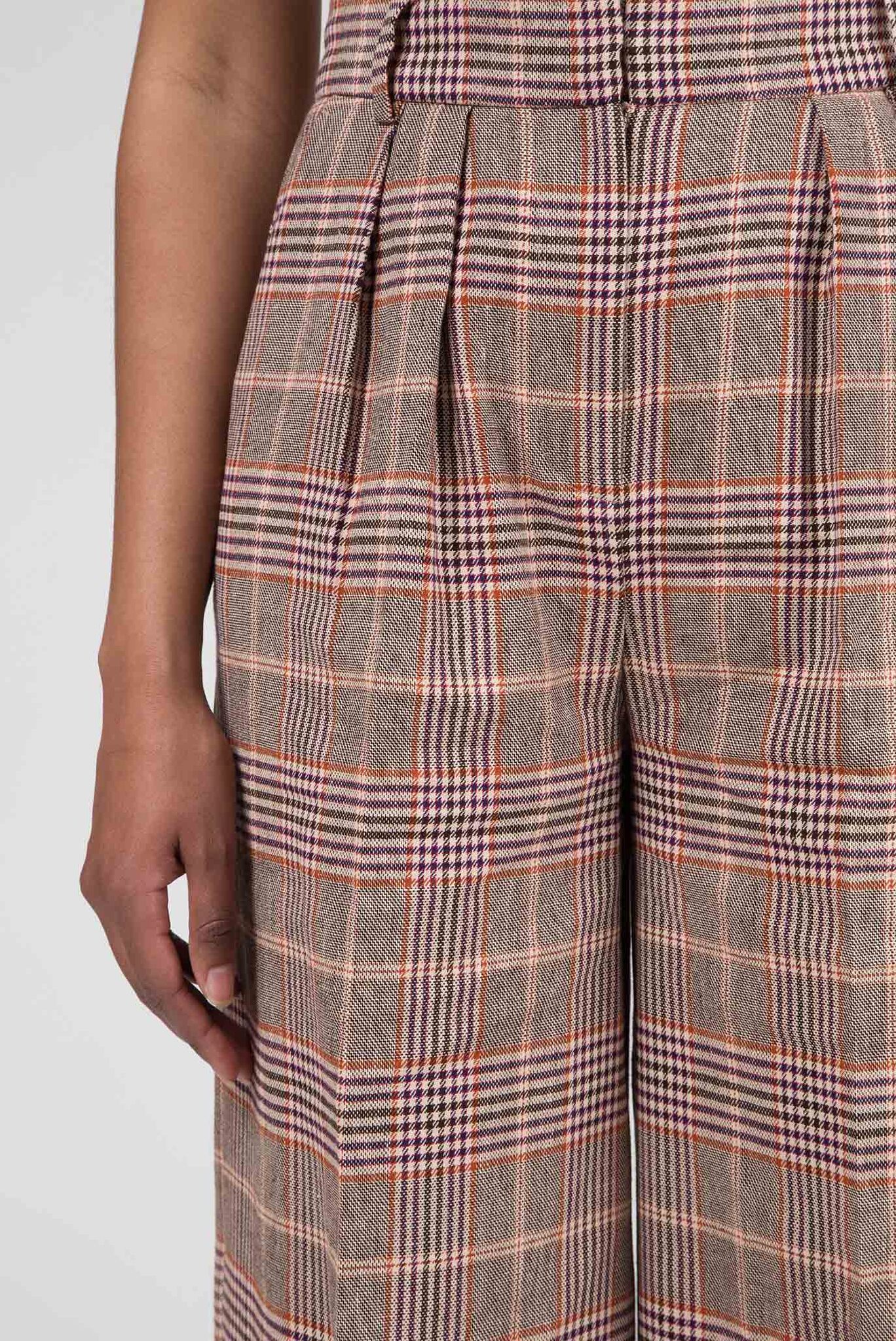 Женские брюки в клетку ZENDAYA WIDE LEG TAILORED 4