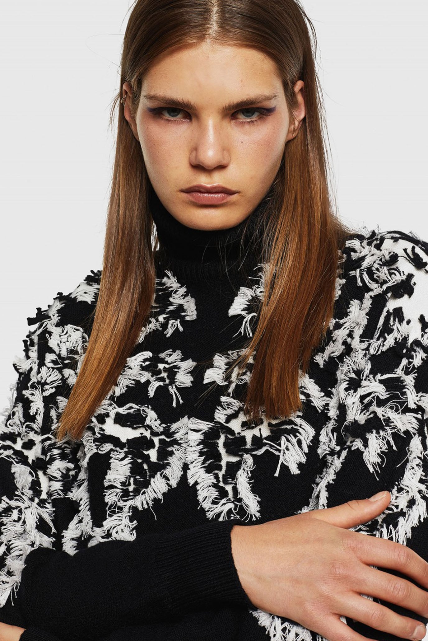 Платье/M-CV-FURS PULLOVER 2