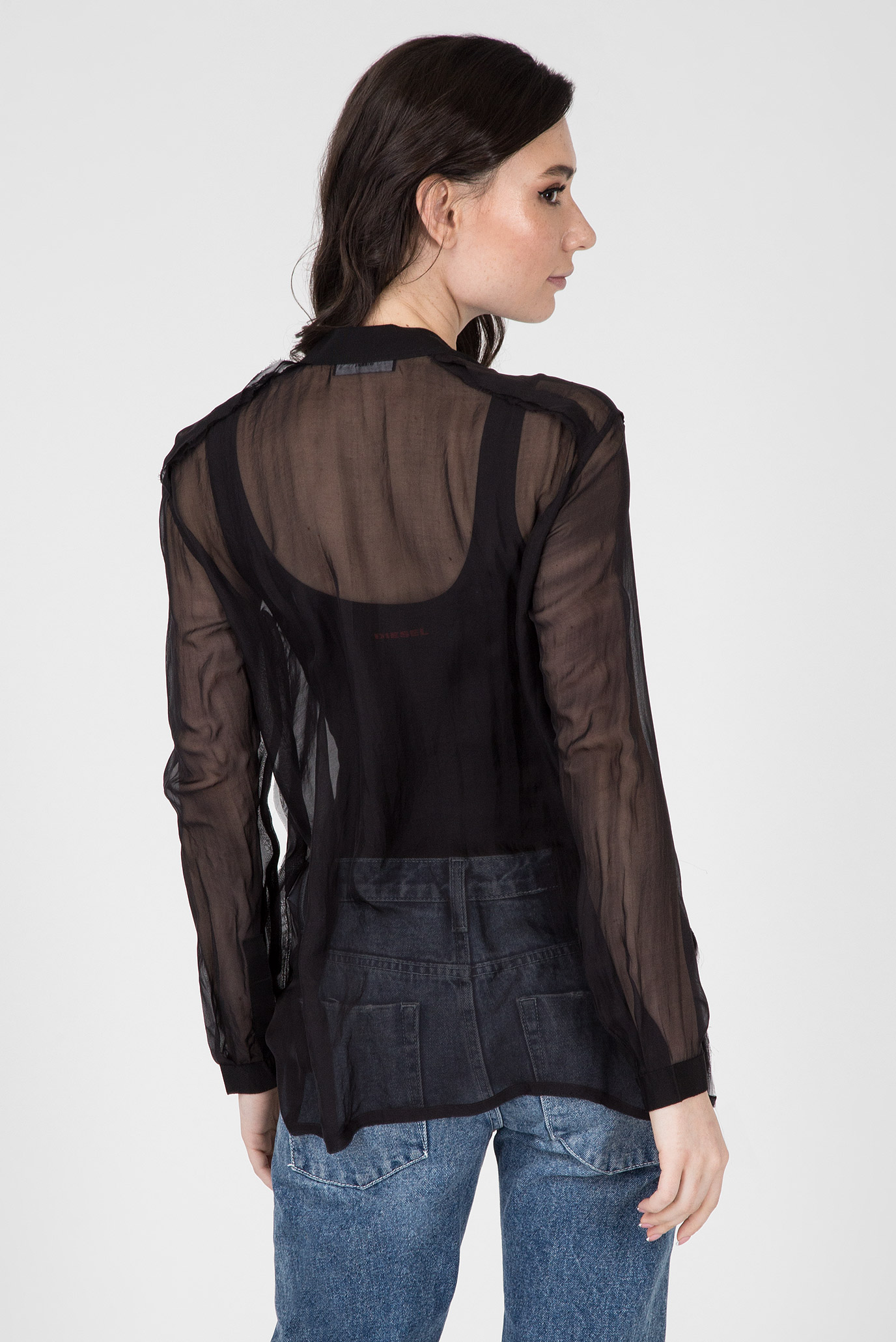 Женская черная блуза C-SAKURA-A 9