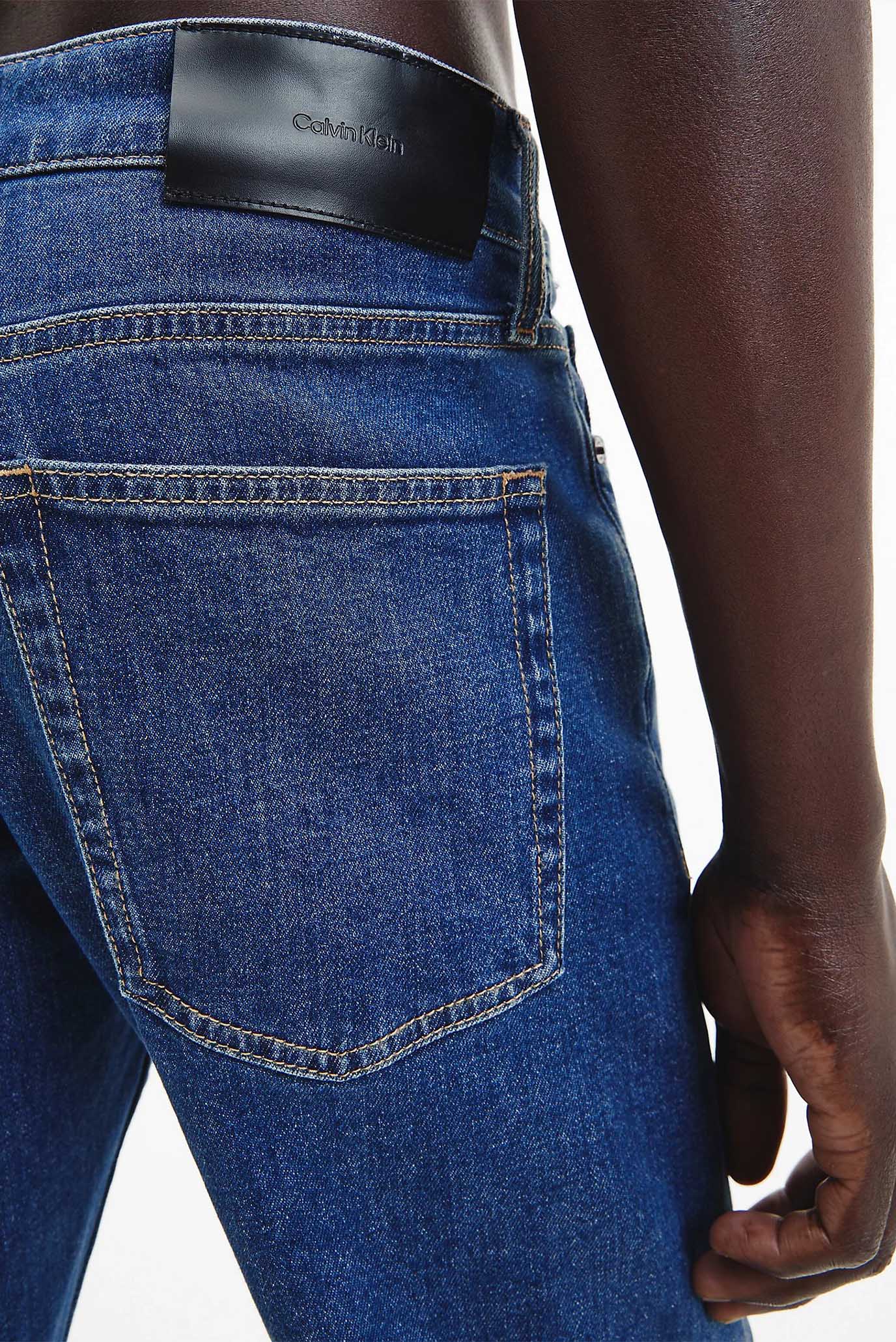 Мужские синие джинсы SLIM FIT MID BLUE 4