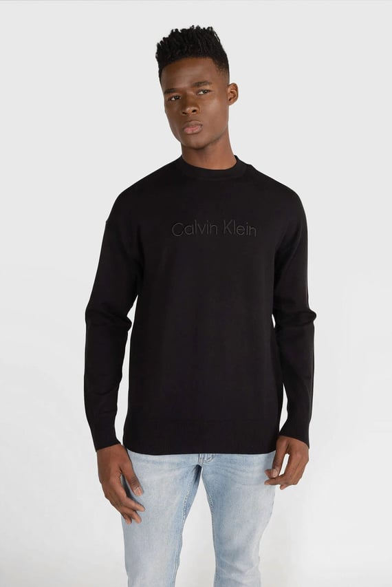 Свитер TENCEL BLEND LOGO SWEATER