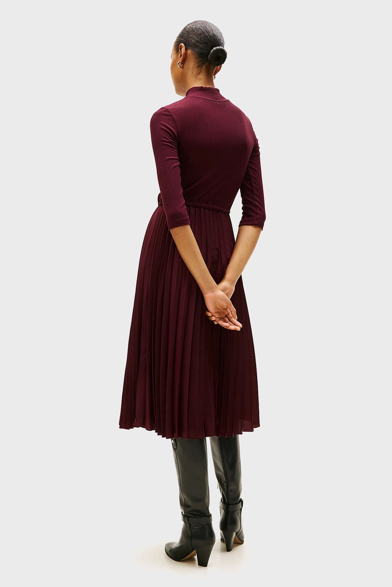 Платье SLIM 5X2 RIB MIX MIDI DRS 3