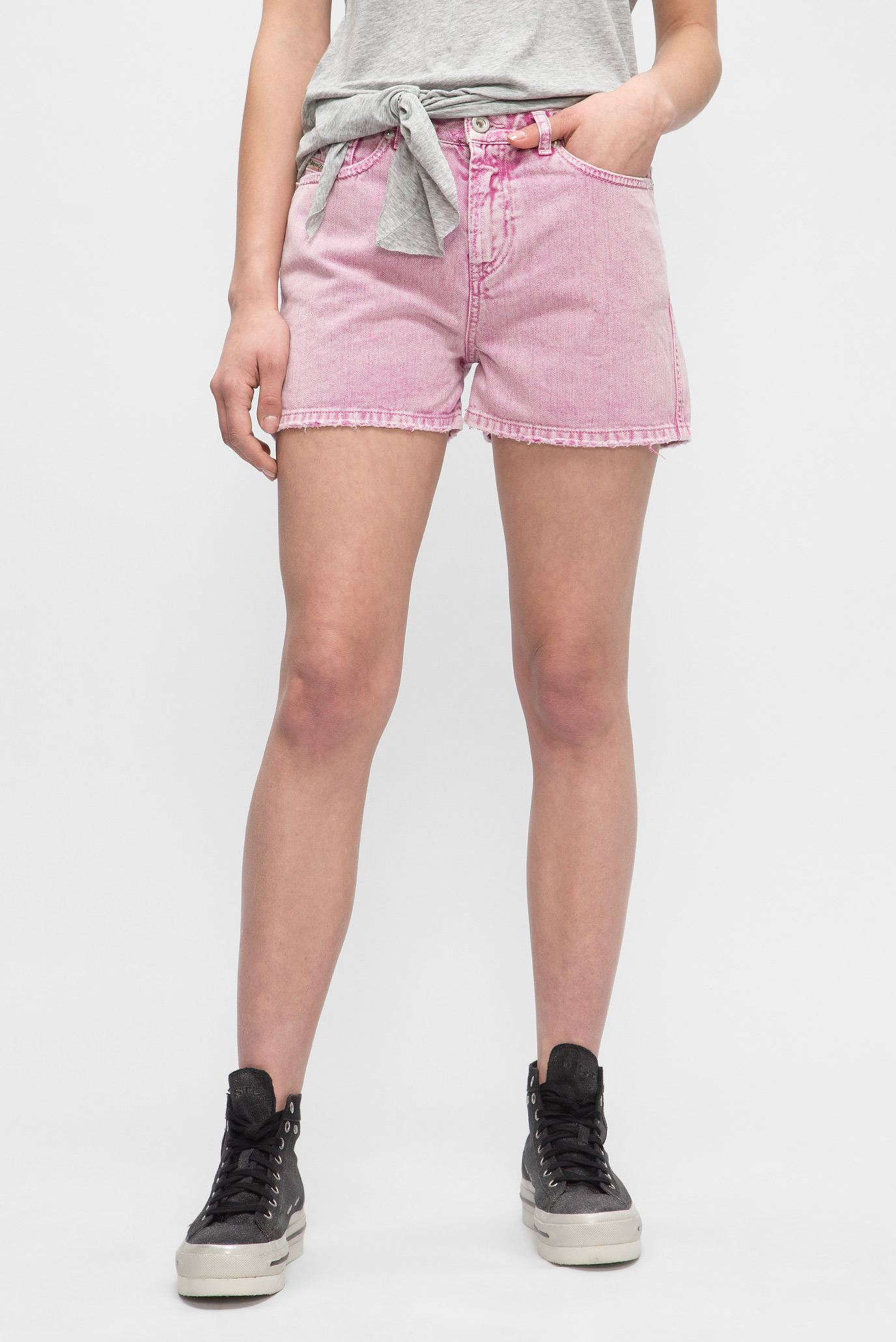 Женские розовые шорты 6