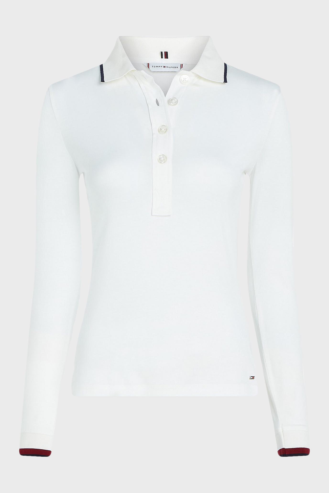 Поло с длинным рукавом SLIM SPLIT GLOBAL STR POLO LS 5