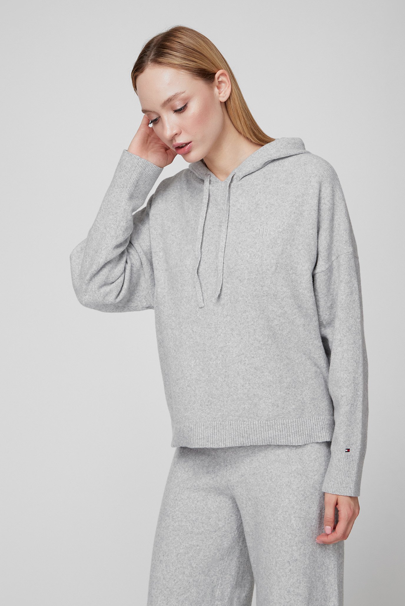 Женское серое худи TH FLEXTommy Hilfiger Женское серое худи TH FLEX 8